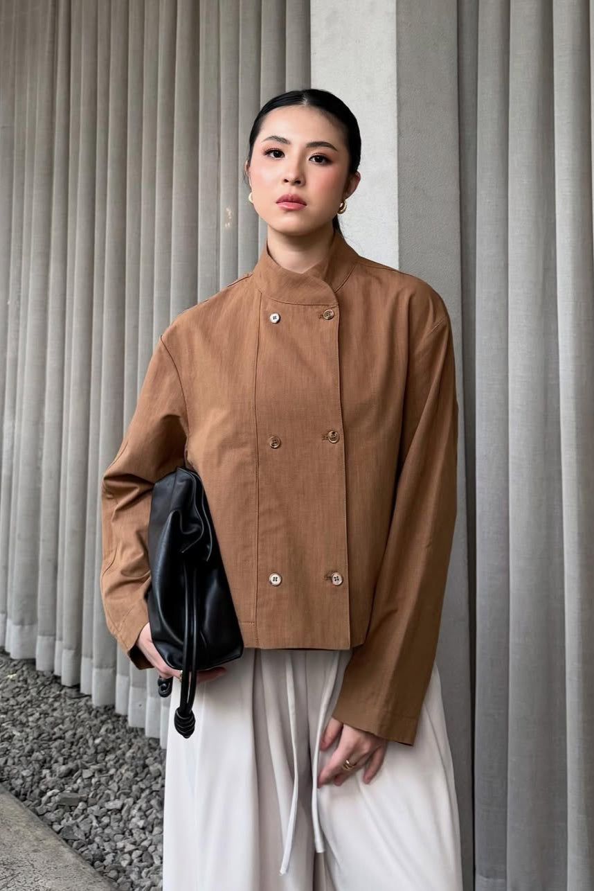 Boya Coats Jakcet - Atasan Wanita Stylish Bahan Cotton Linen HQ