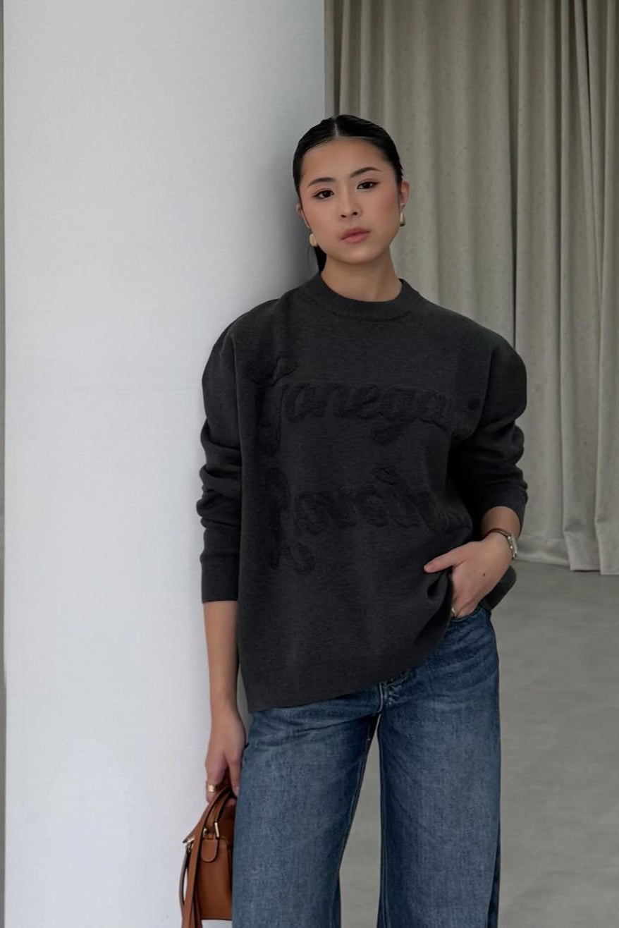 Boxy Sweater - Sweater Unisex Bahan Cotton Knit Premium