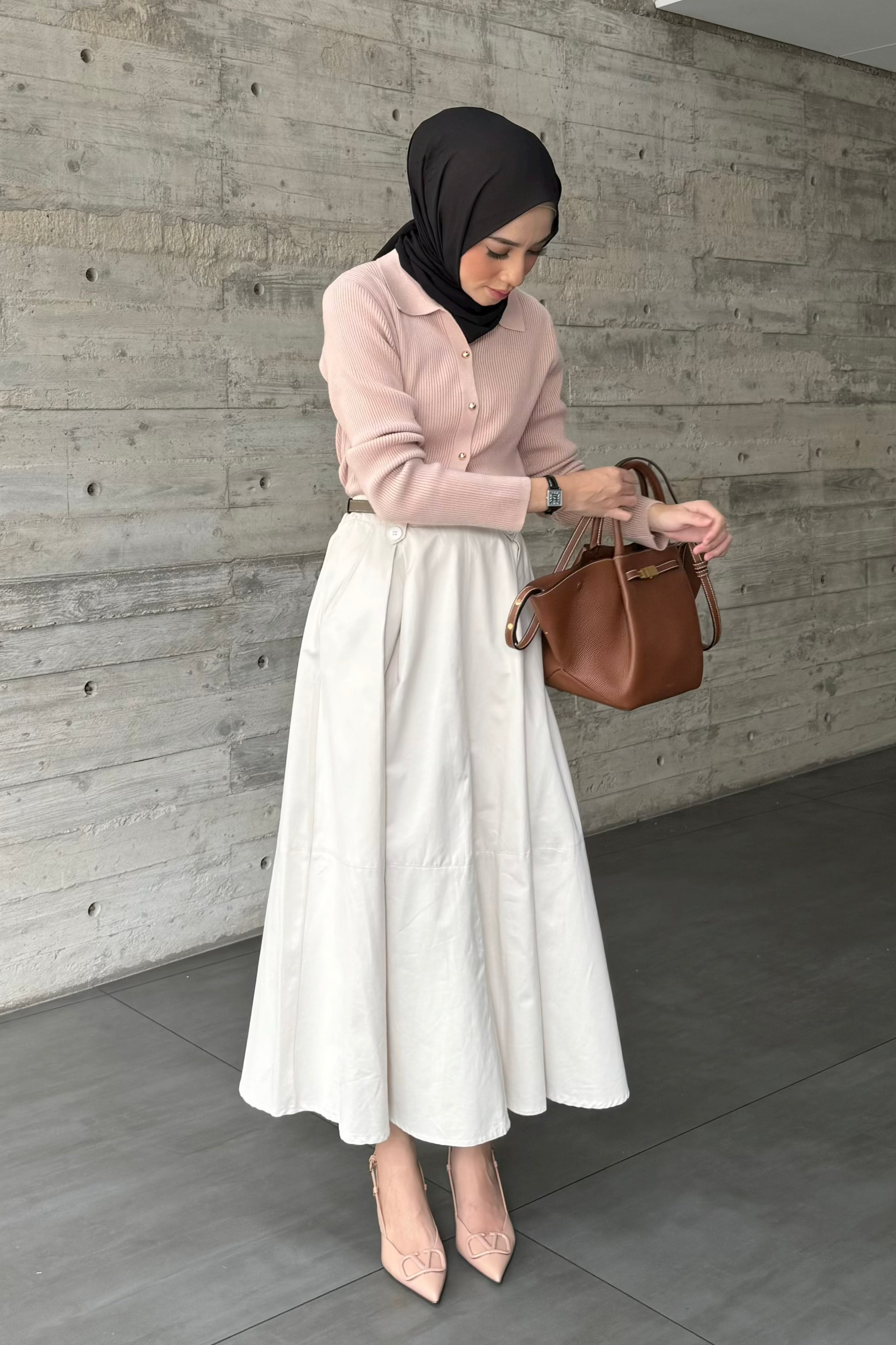 Nami Skirt - Rok Panjang Wanita Polos Bahan Cotton