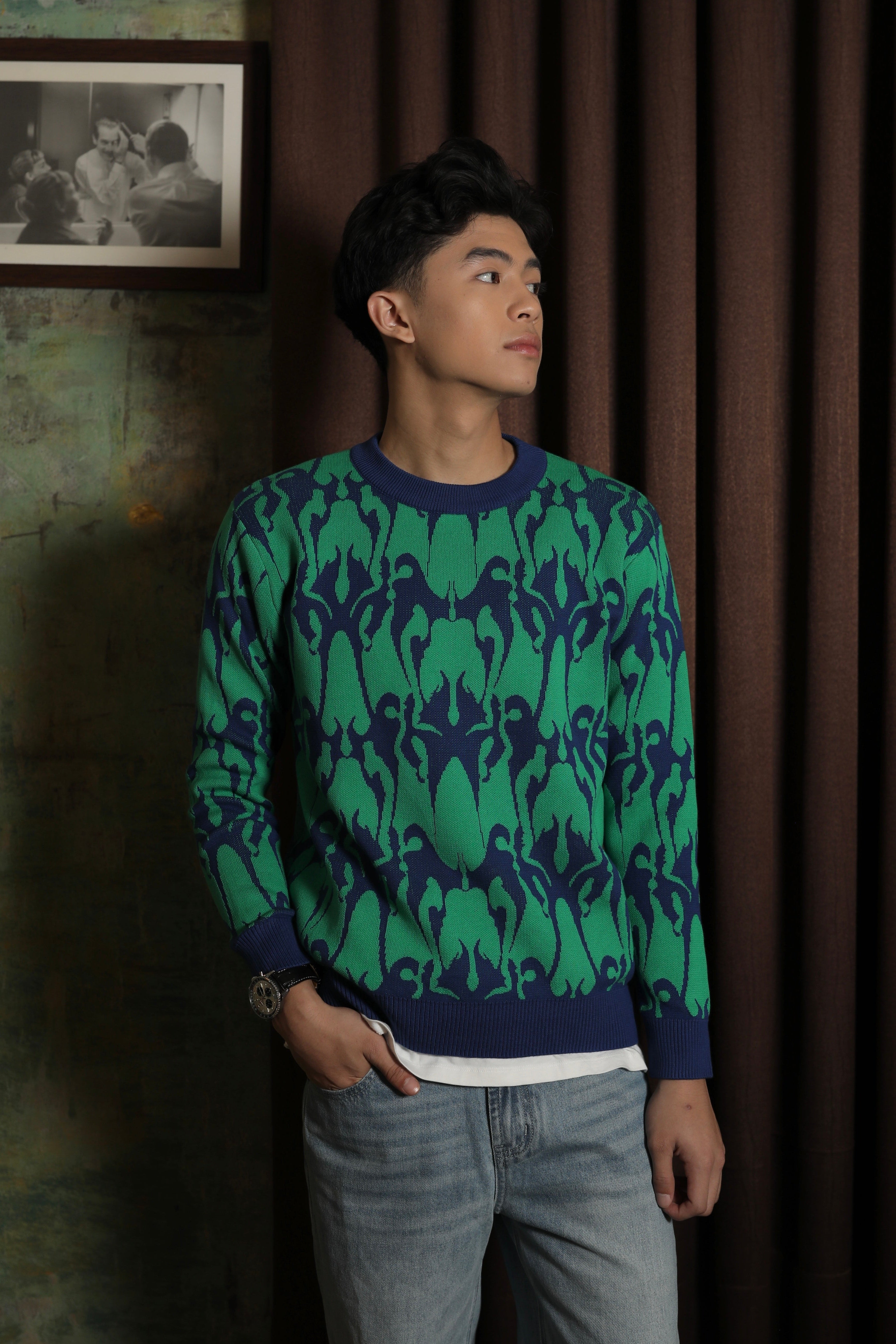Zayan Sweater - Sweater Rajut Unisex Premium Gaya Minimalis Modern (Man)