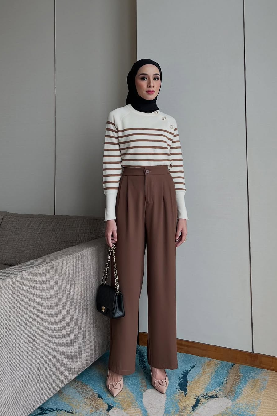Lowee Pants - Celana Panjang Kantor Polos Trendy Wanita