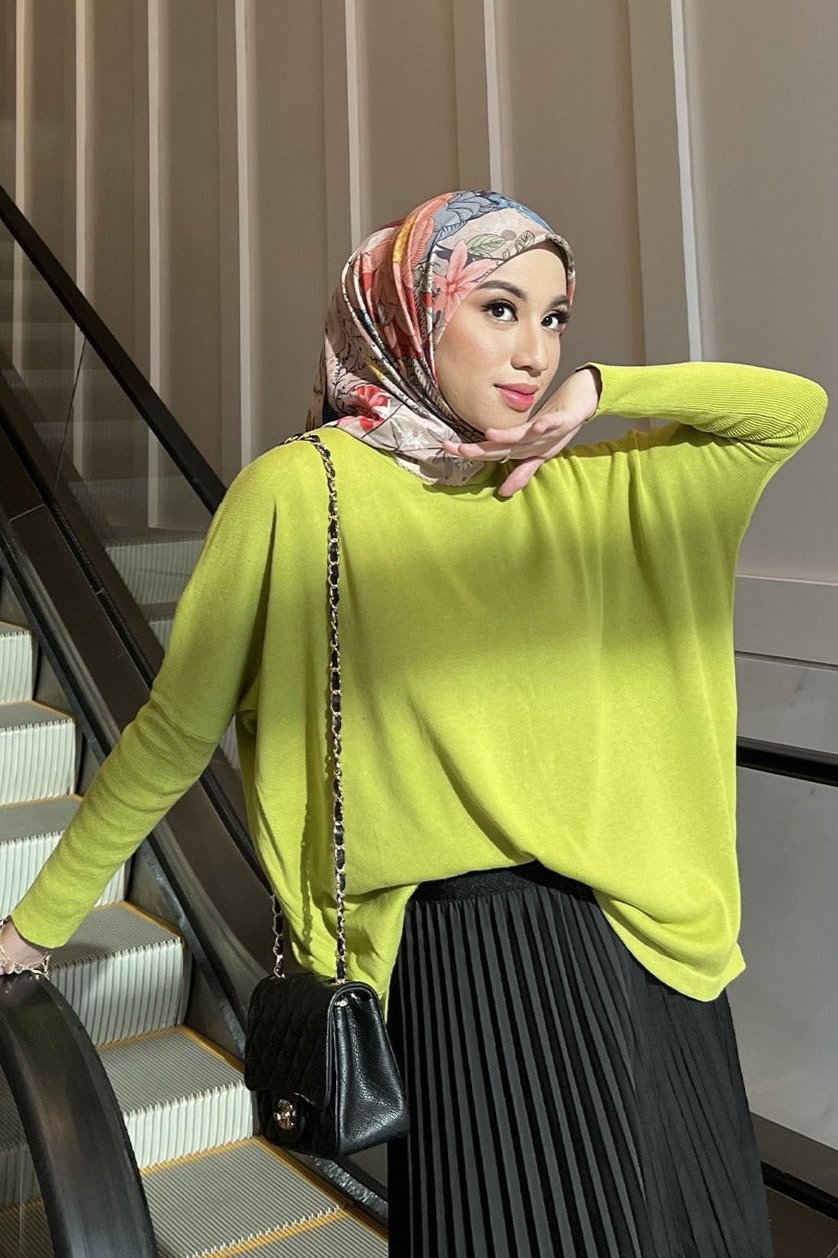 Batwing Sweater - Sweater Batwing Wanita Modest Dan Kasual