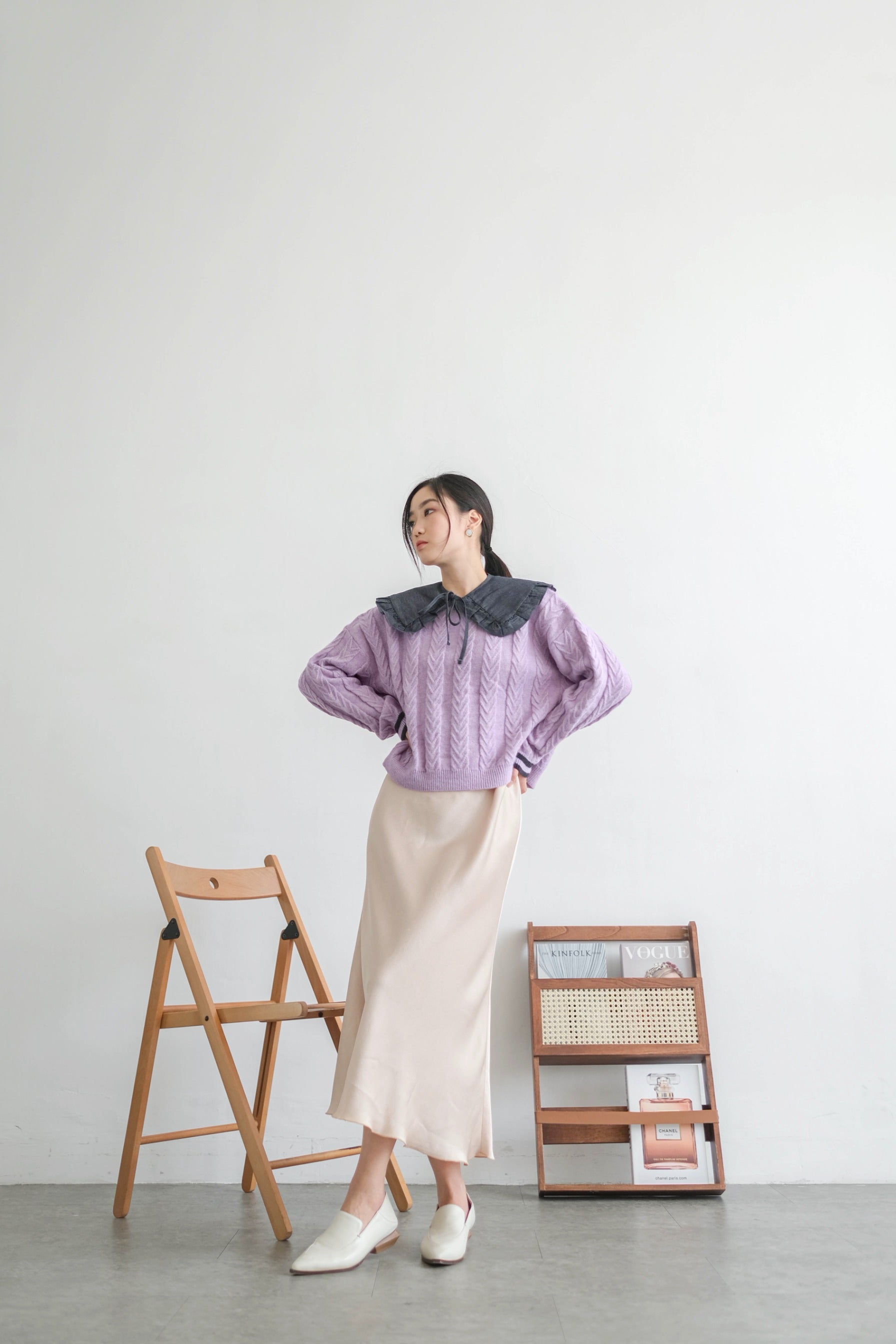 Masae Sweater - Atasan Sweater Wanita Bahan Wool Knit