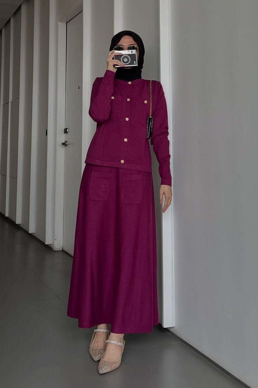 Ima Set Sweater - One Set Atasan Skirt Wanita