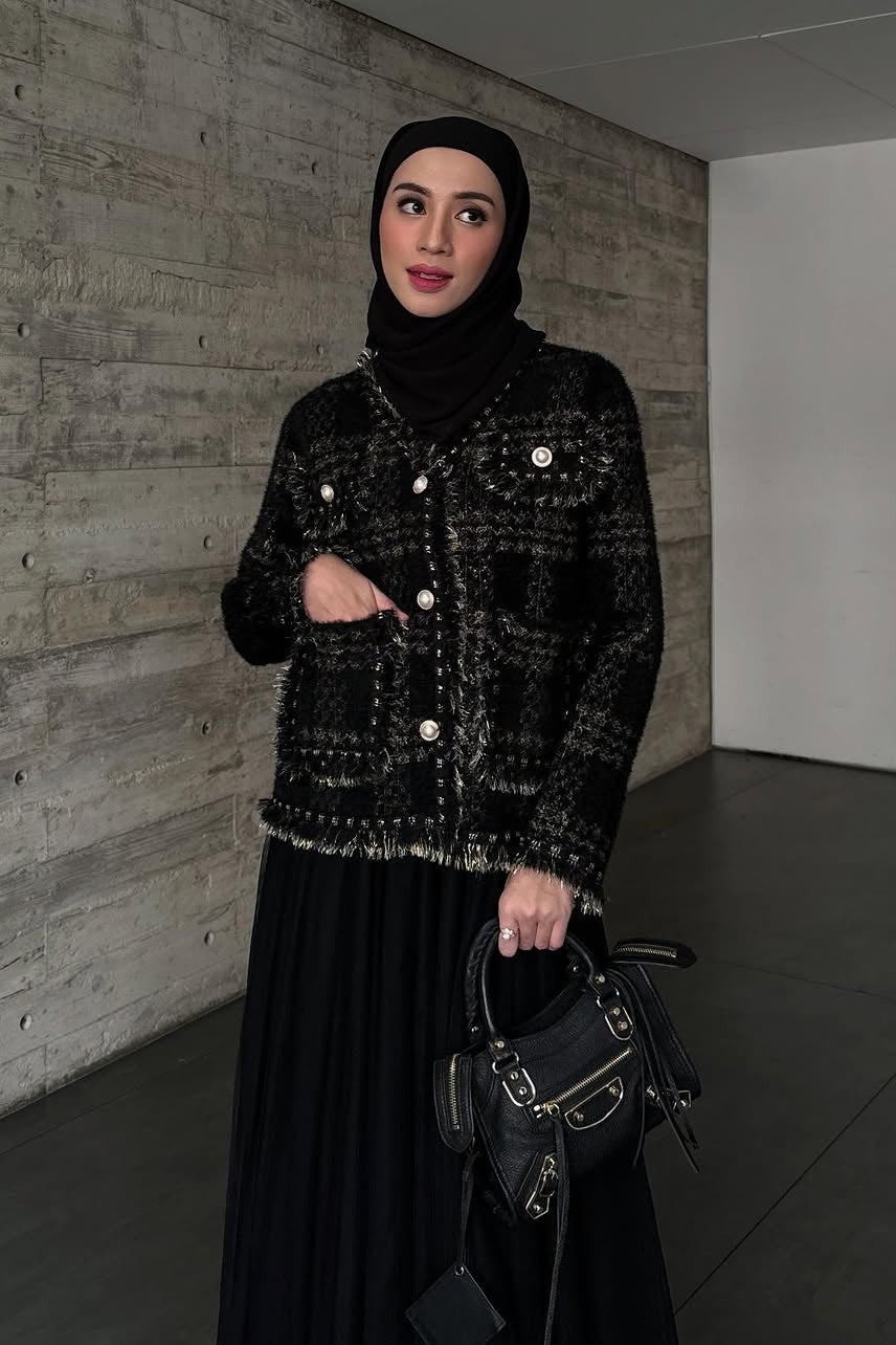 Mantra Cardy - Cardigan Knit Wanita Kancing Mewah