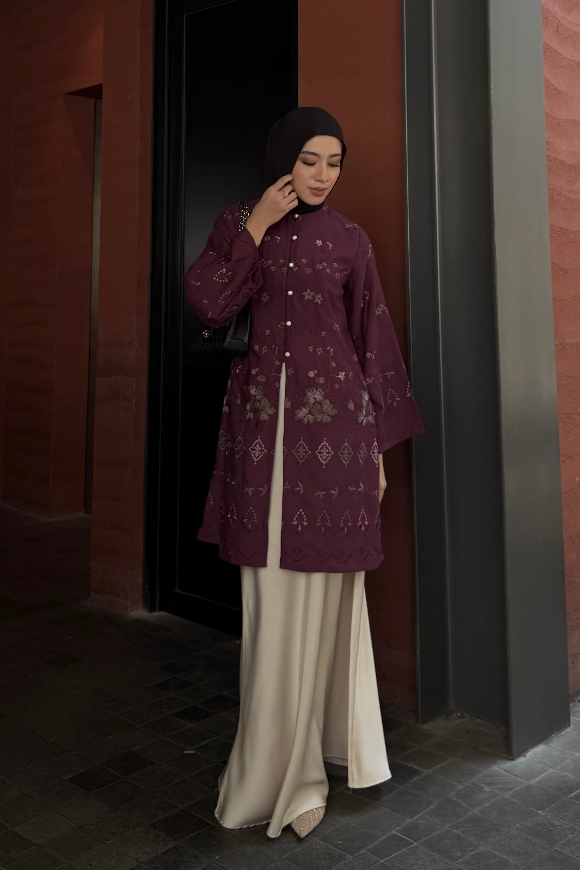 Rayana Tunic Series - Long Tunik Wanita Elegan Dan Mewah Bahan Cotton Spesial Hari Raya