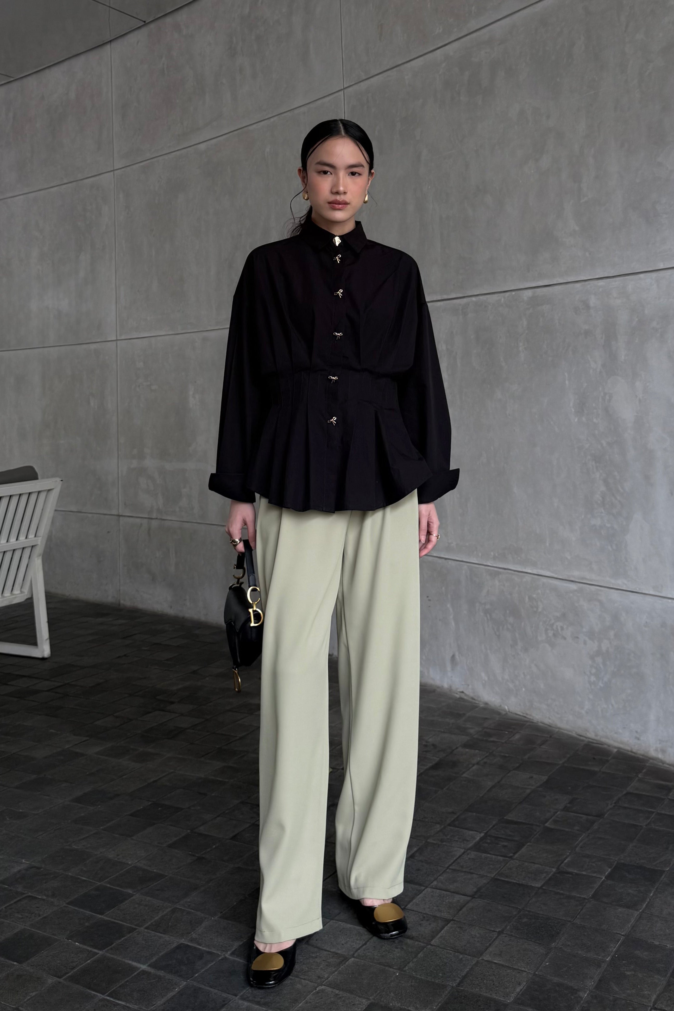 Lowee Pants - Celana Panjang Kantor Polos Trendy Wanita