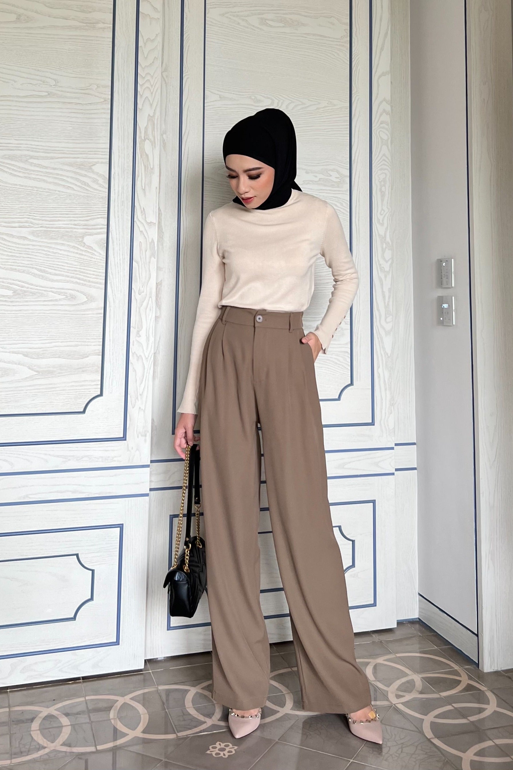 Lowee Pants - Celana Panjang Kantor Polos Wanita