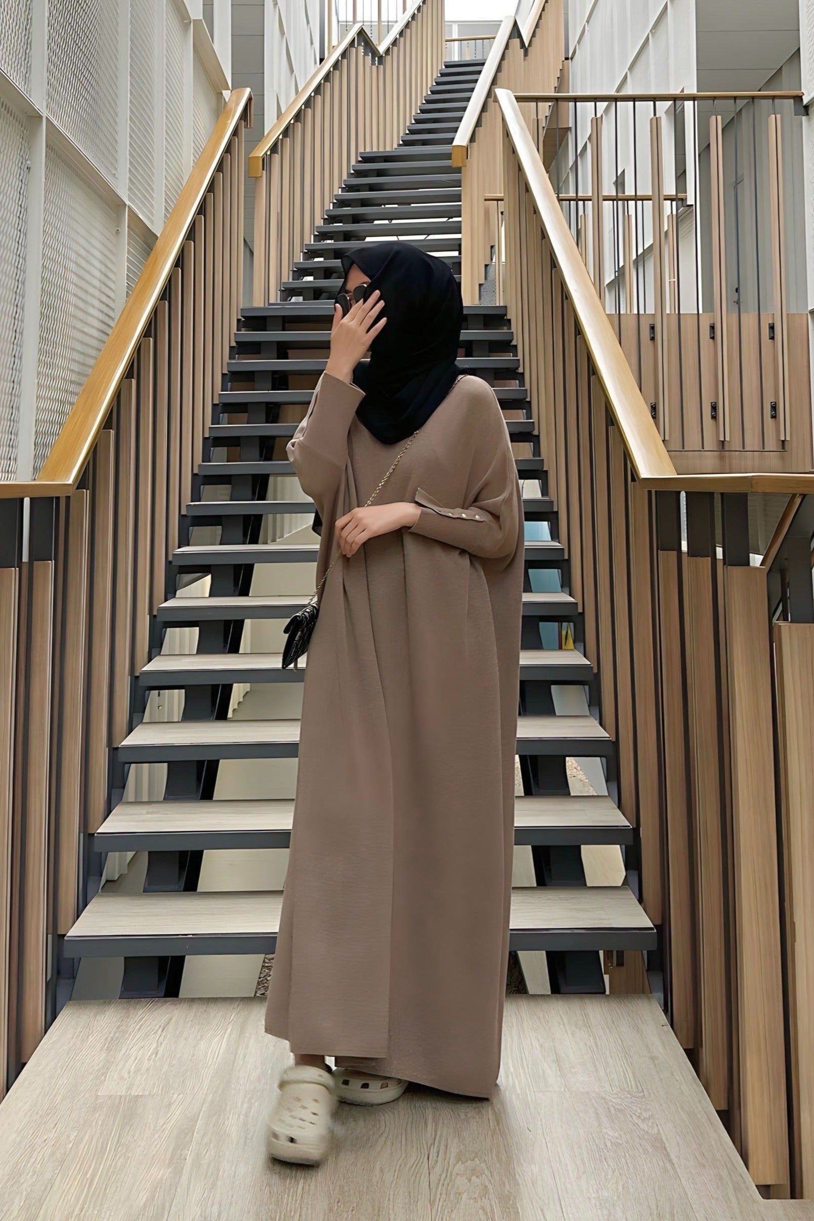 Batwing Dress - Dress Model Batwing Bahan Rajut Premium