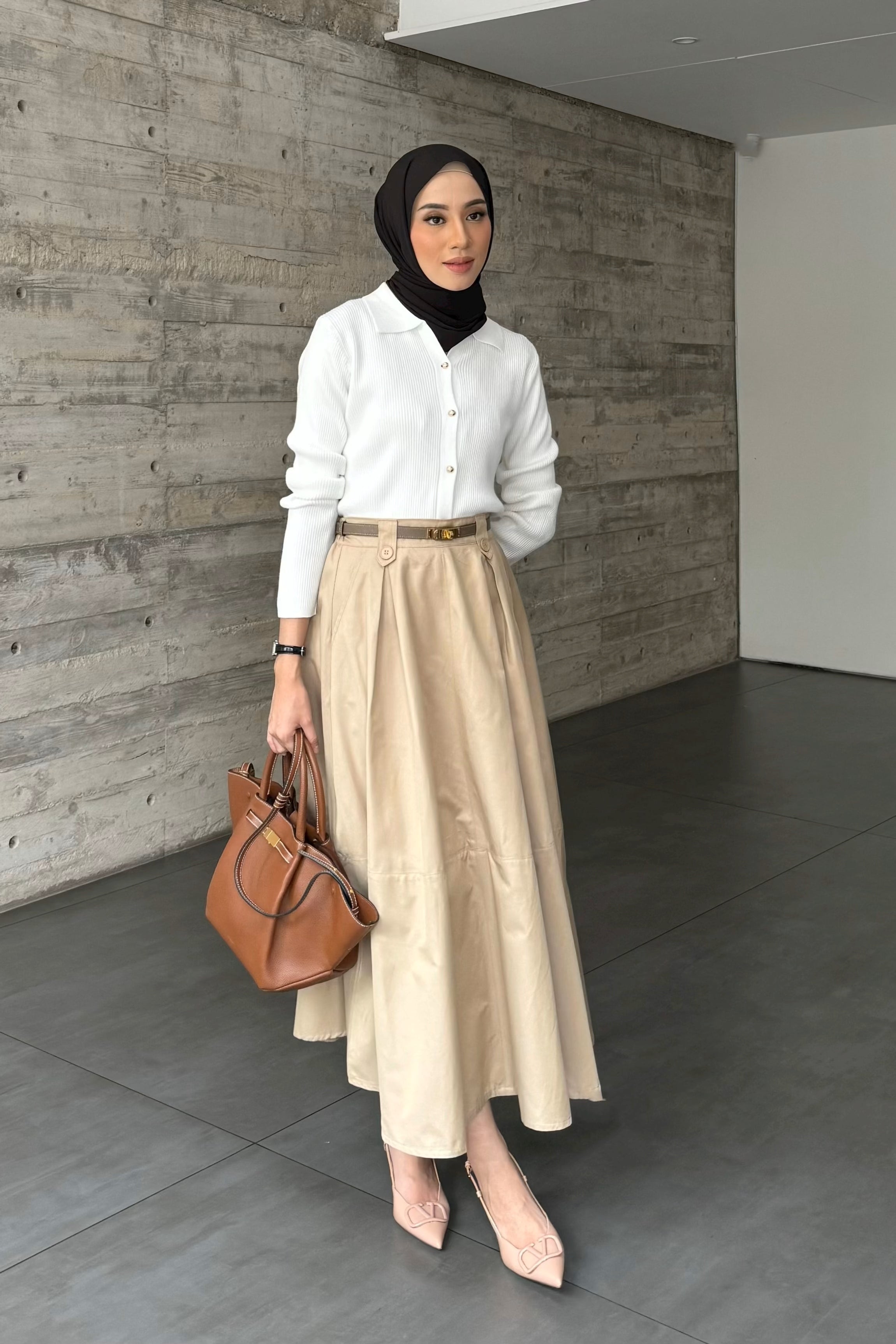Nami Skirt - Rok Panjang Wanita Polos Bahan Cotton