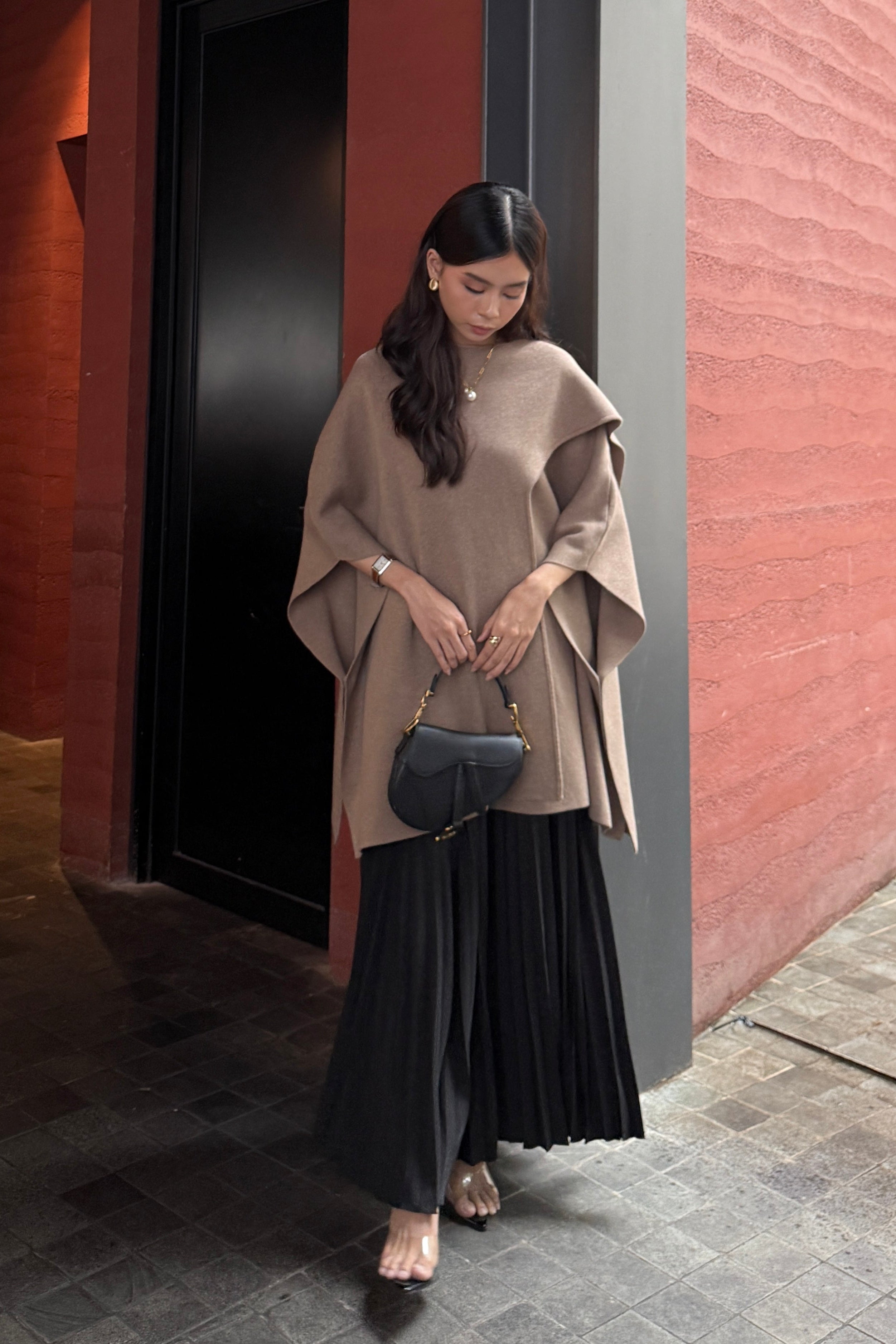 Aura Knit Outer - Outer Bahan Knit Wanita Model Ringan Gaya Elegan