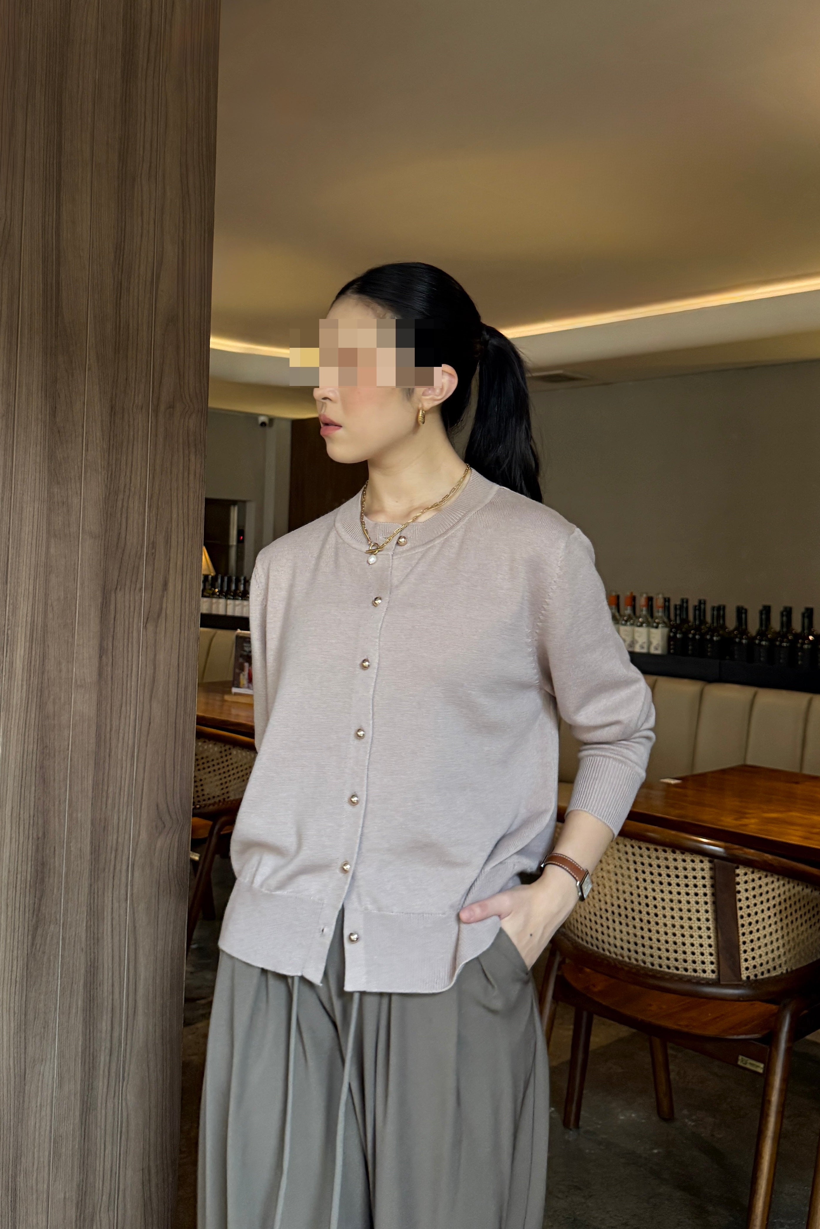 Rayu Cardy - Cardigan Wanita Stylish Bahan Marino Wool Blends