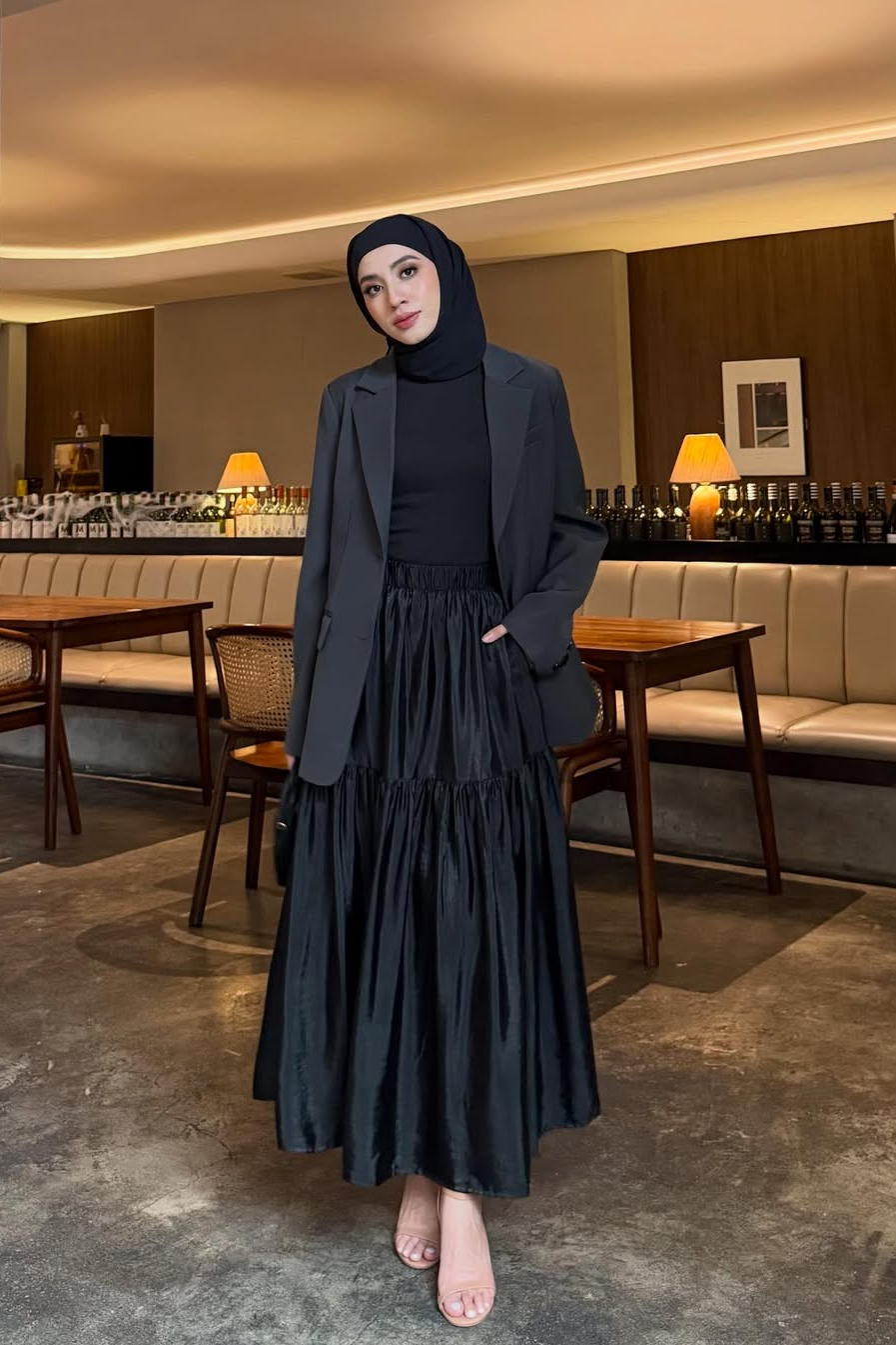 Namira Skirt - Rok Wanita Bahan Silk Import Premium