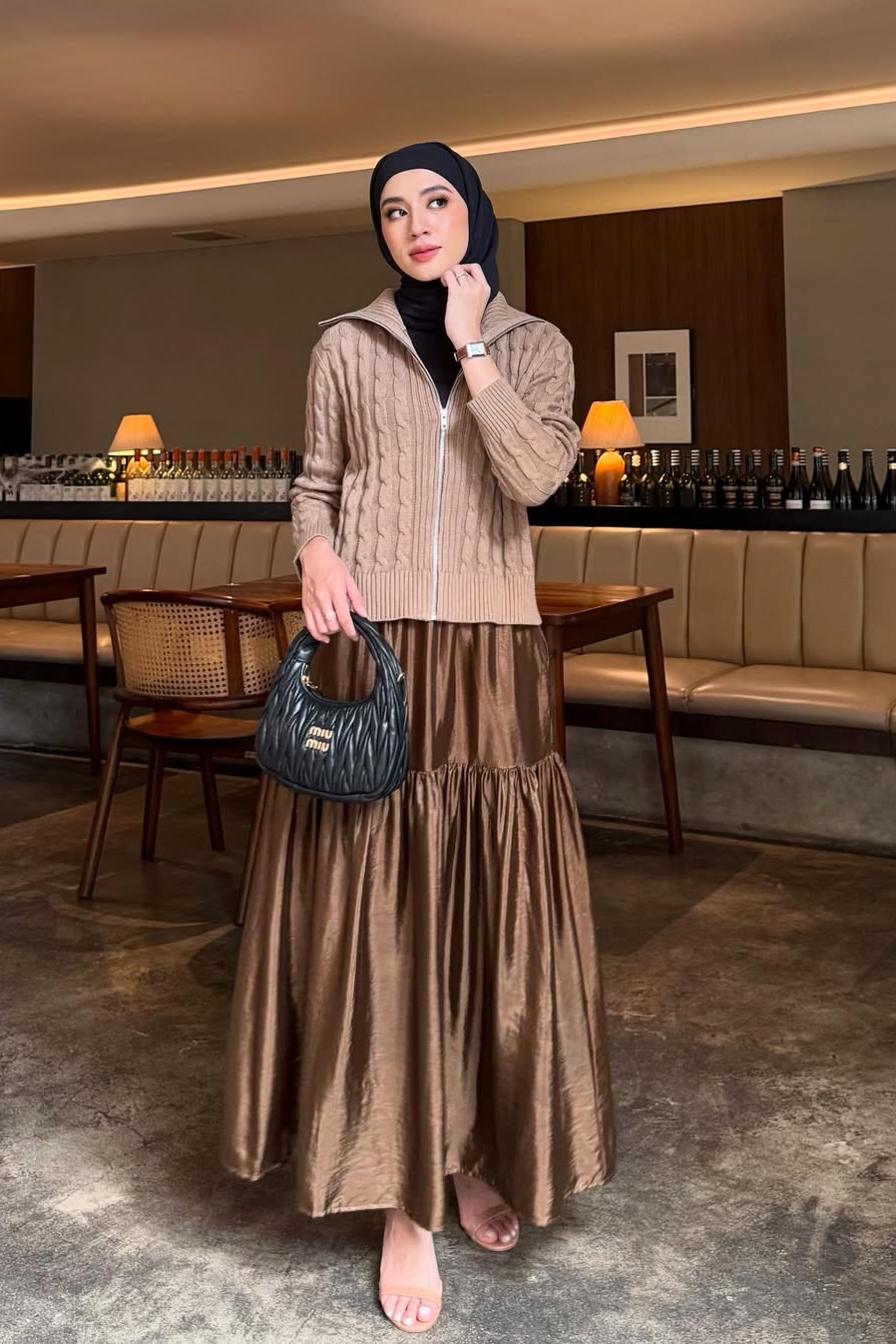 Namira Skirt - Rok Wanita Bahan Silk Import Premium