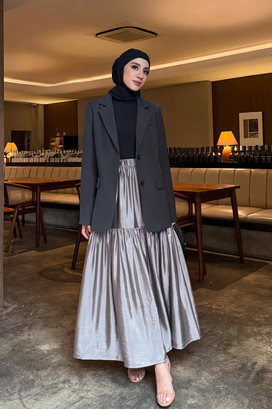 Namira Skirt - Rok Wanita Bahan Silk Import Premium