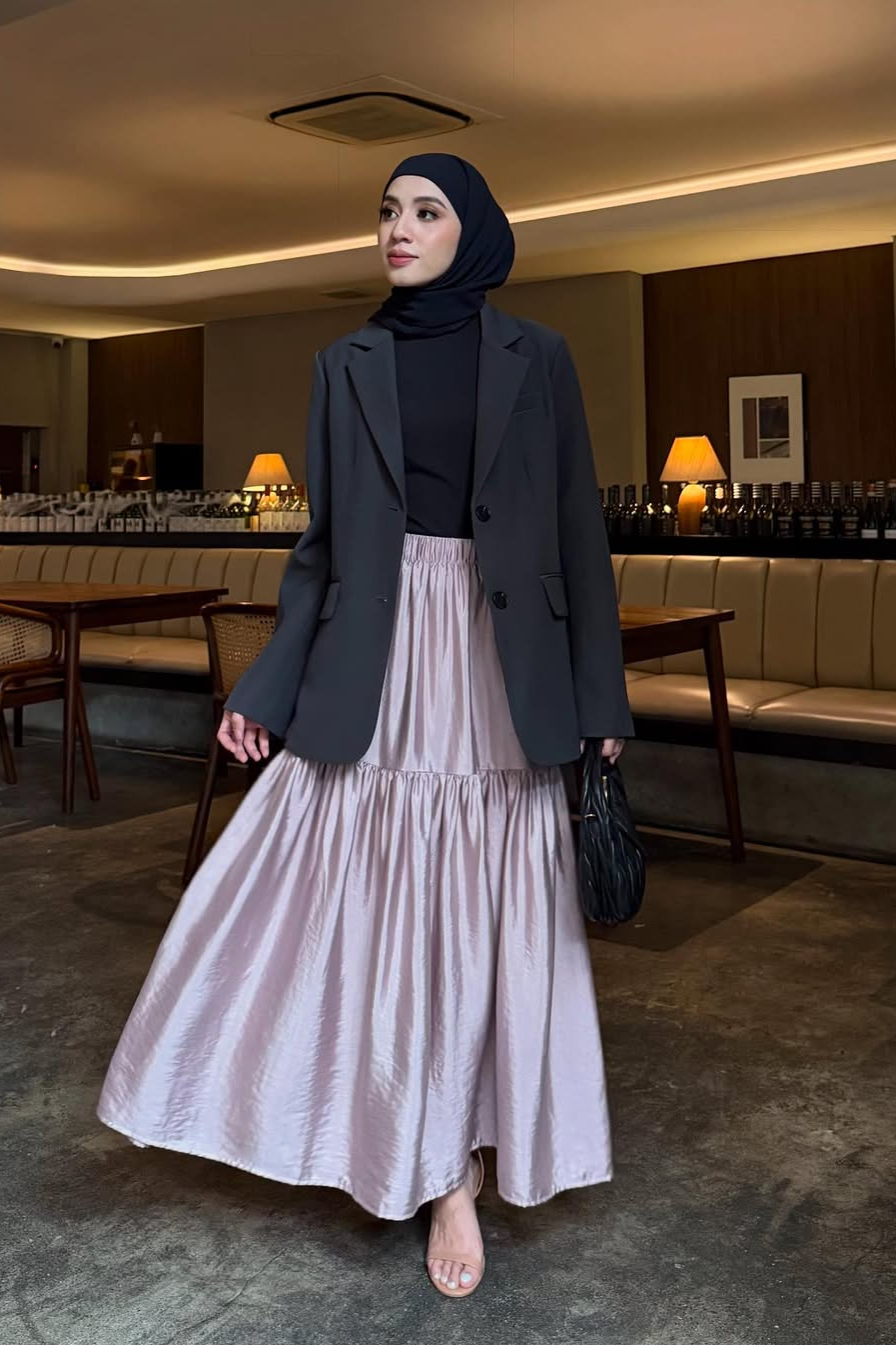 Namira Skirt - Rok Wanita Bahan Silk Import Premium