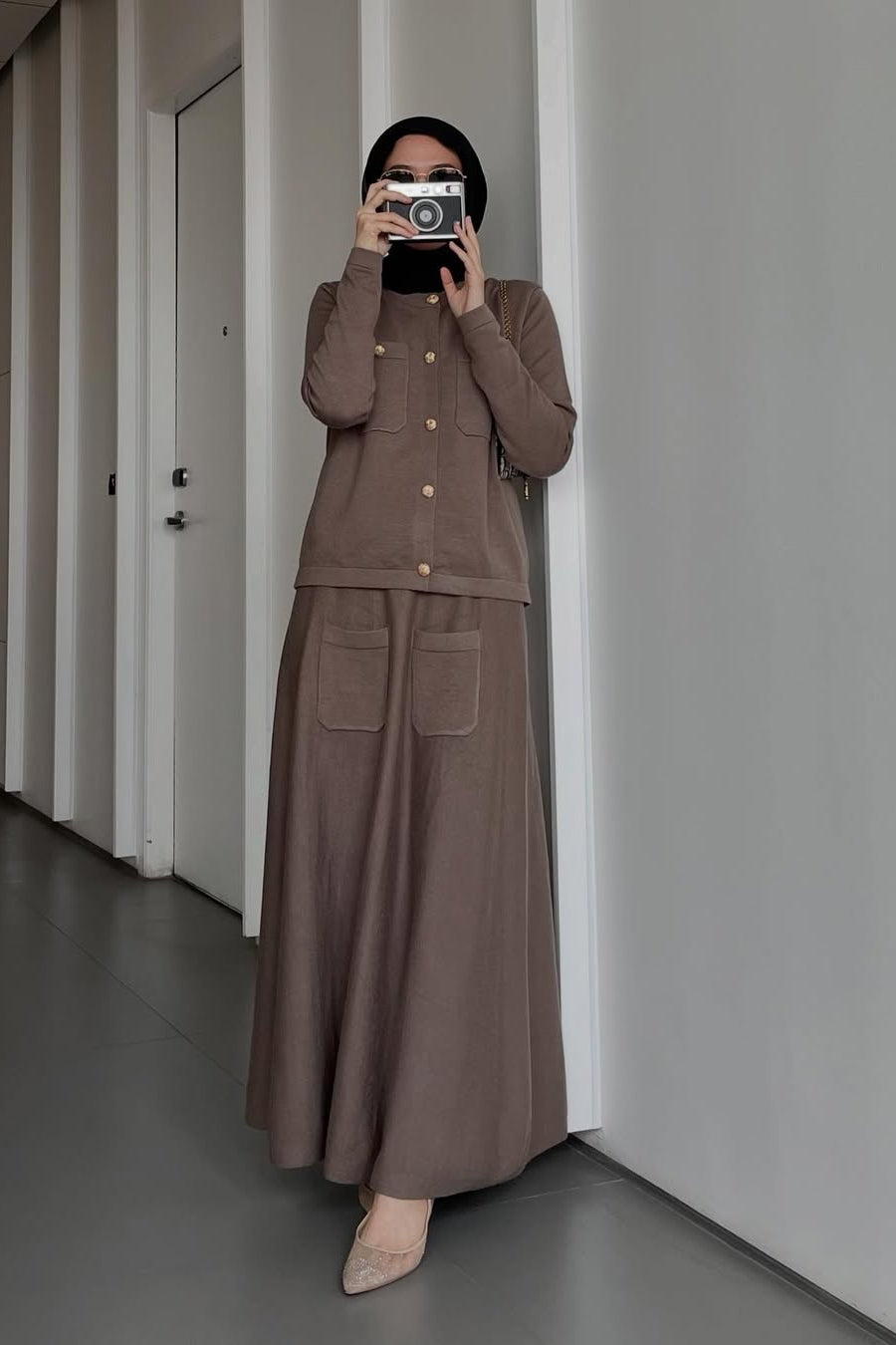 Ima Set Sweater - One Set Atasan Skirt Wanita
