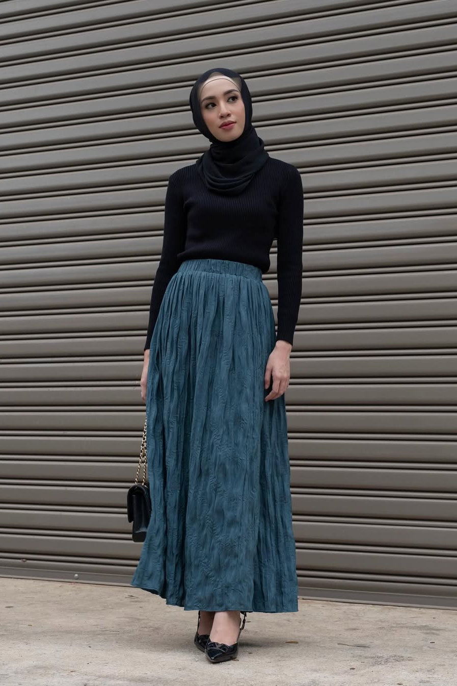 Noor Skirt - Rok Panjang Flowy Wanita Bahan Crepe Premium