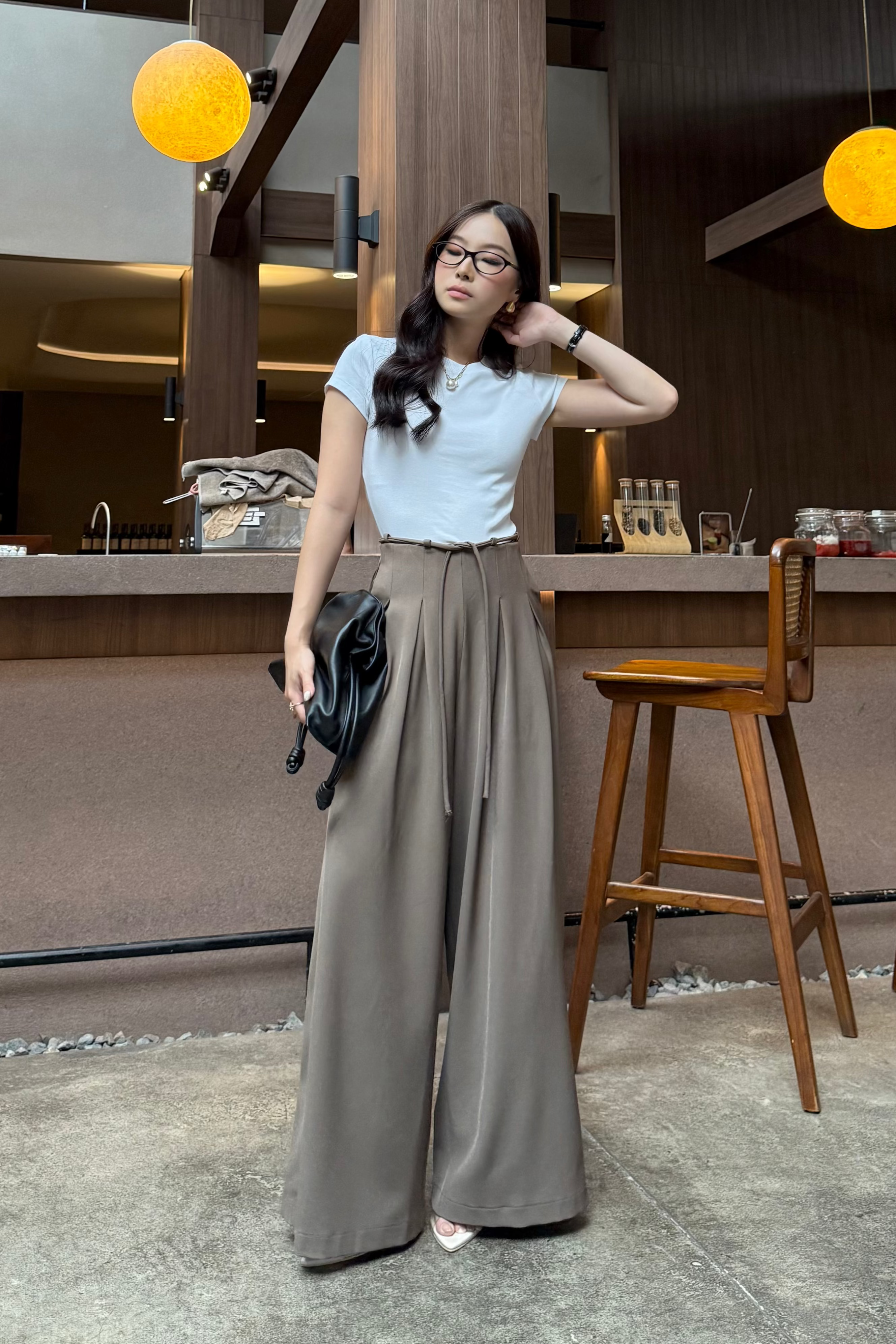 Hames Pants -  Bawahan Wanita Fashionable Bahan Semi Wool Import HQ