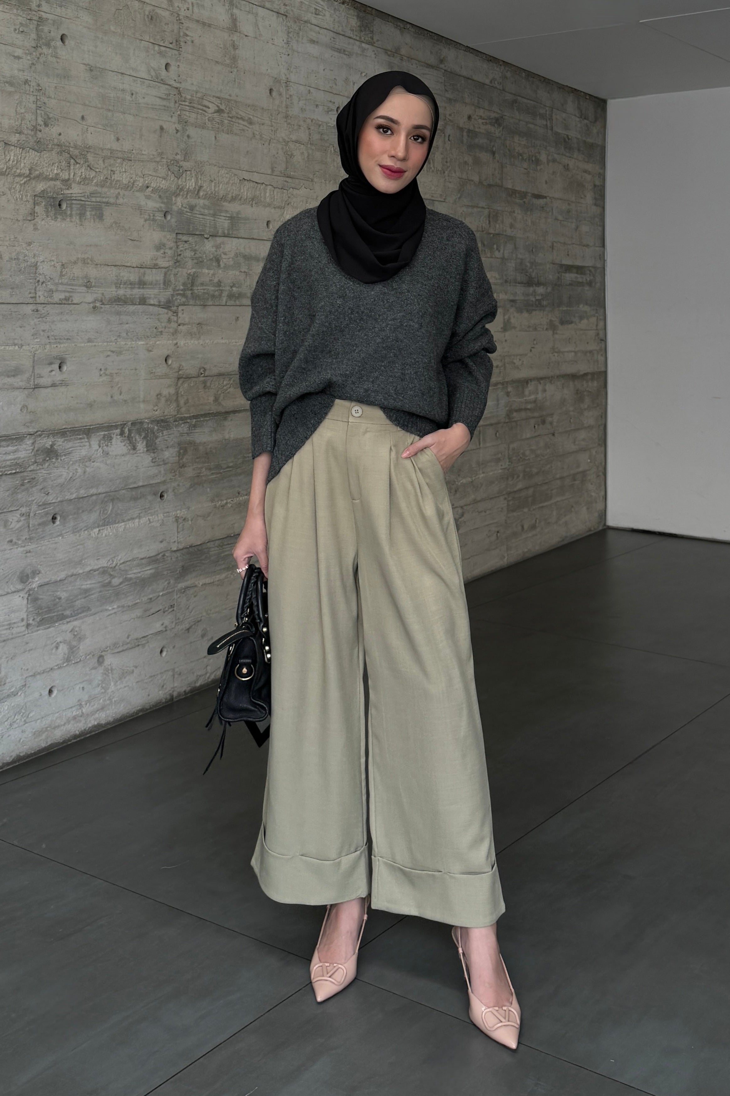 Gaia Pants - Celana Panjang Wanita Bahan Polyst Cotton