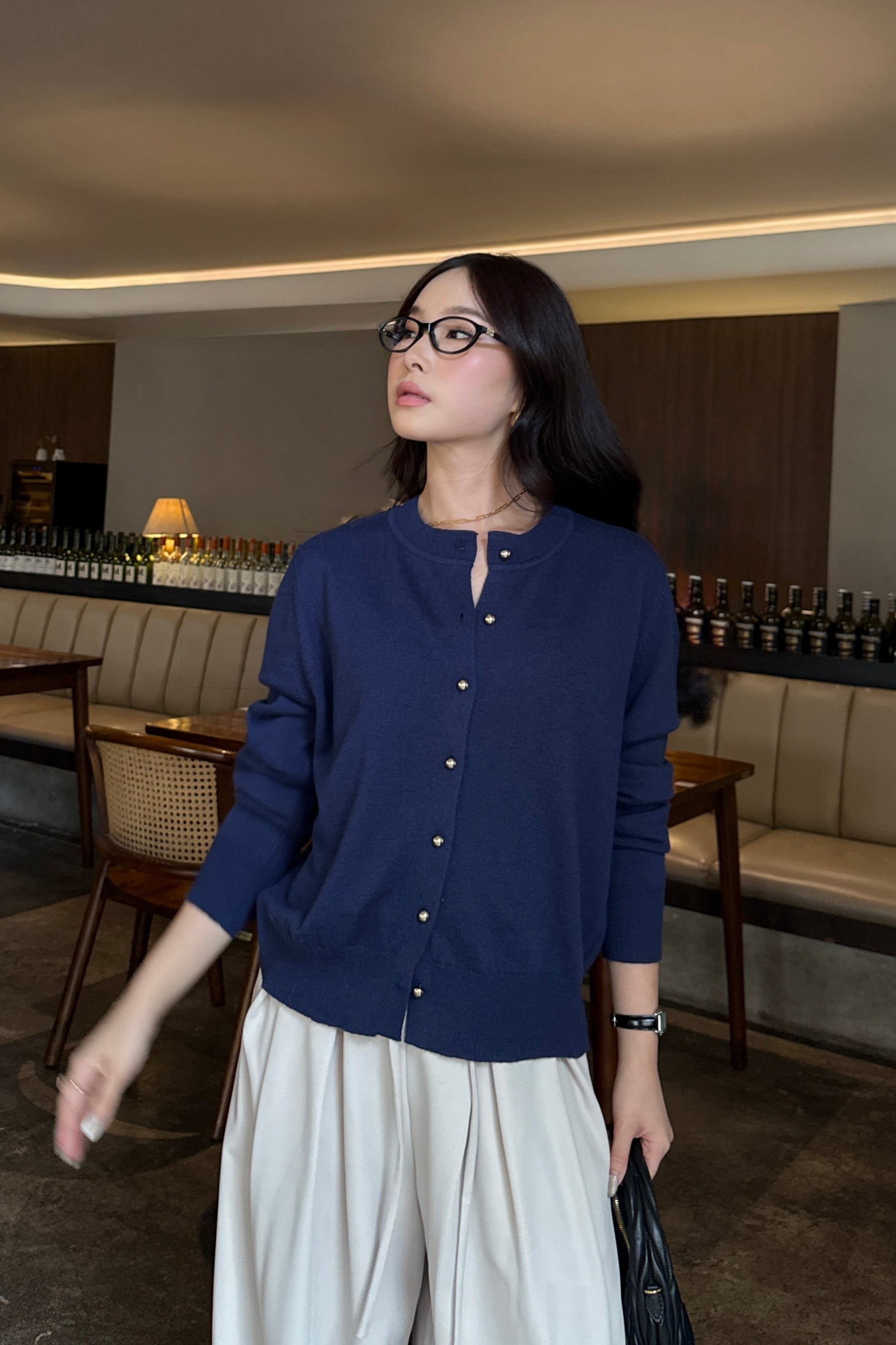 Rayu Cardy - Cardigan Wanita Stylish Bahan Marino Wool Blends