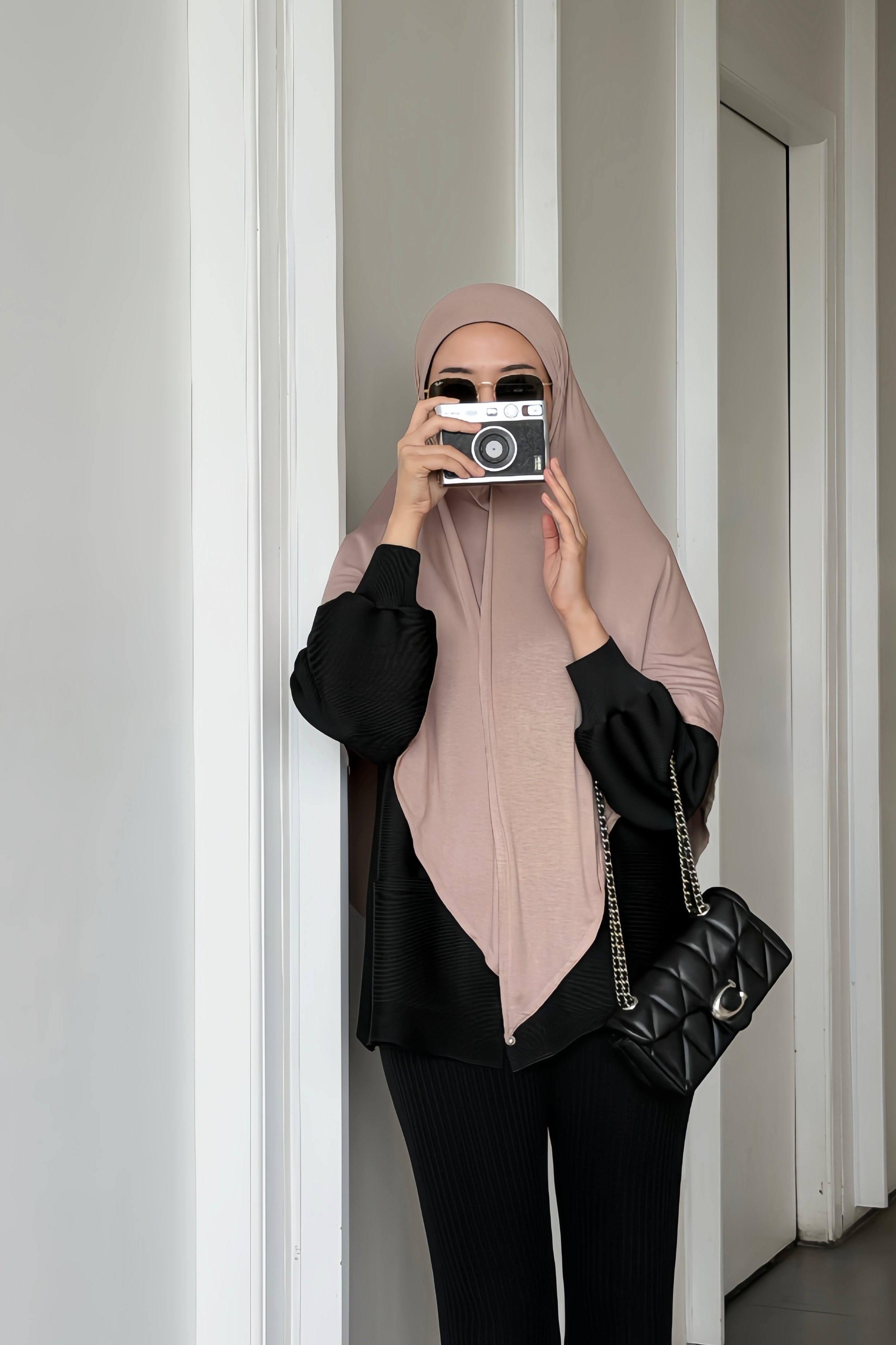 GG Khiban - Khimar Instan Premium Bahan Flowy Model Simpel Elegan