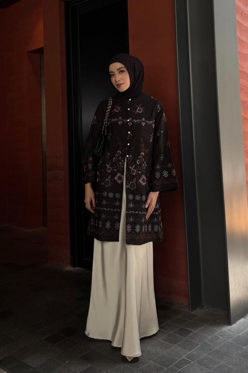 Rayana Tunic Series - Long Tunik Wanita Elegan Dan Mewah Bahan Cotton Spesial Hari Raya