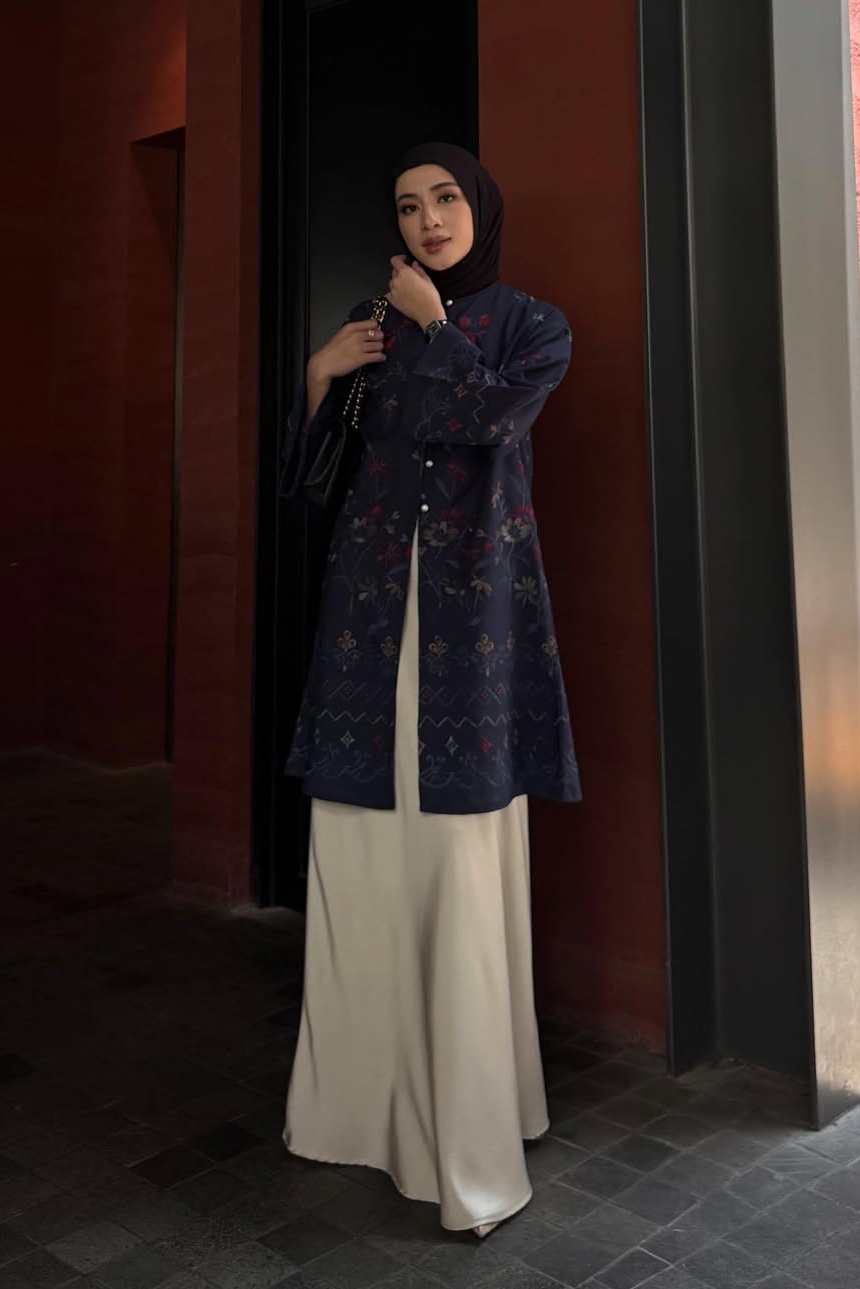 Rayana Tunic Series - Long Tunik Wanita Elegan Dan Mewah Bahan Cotton Spesial Hari Raya