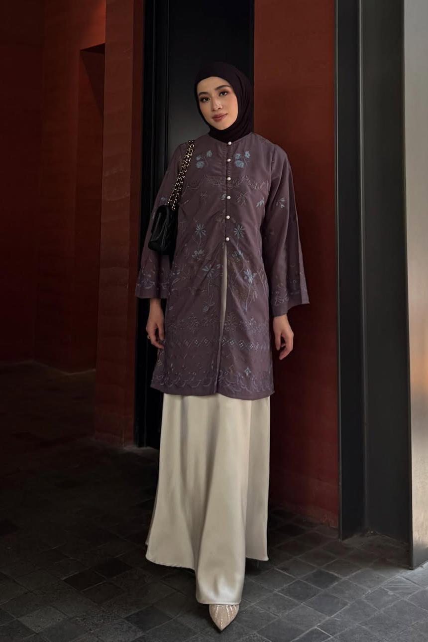 Rayana Tunic Series - Long Tunik Wanita Elegan Dan Mewah Bahan Cotton Spesial Hari Raya
