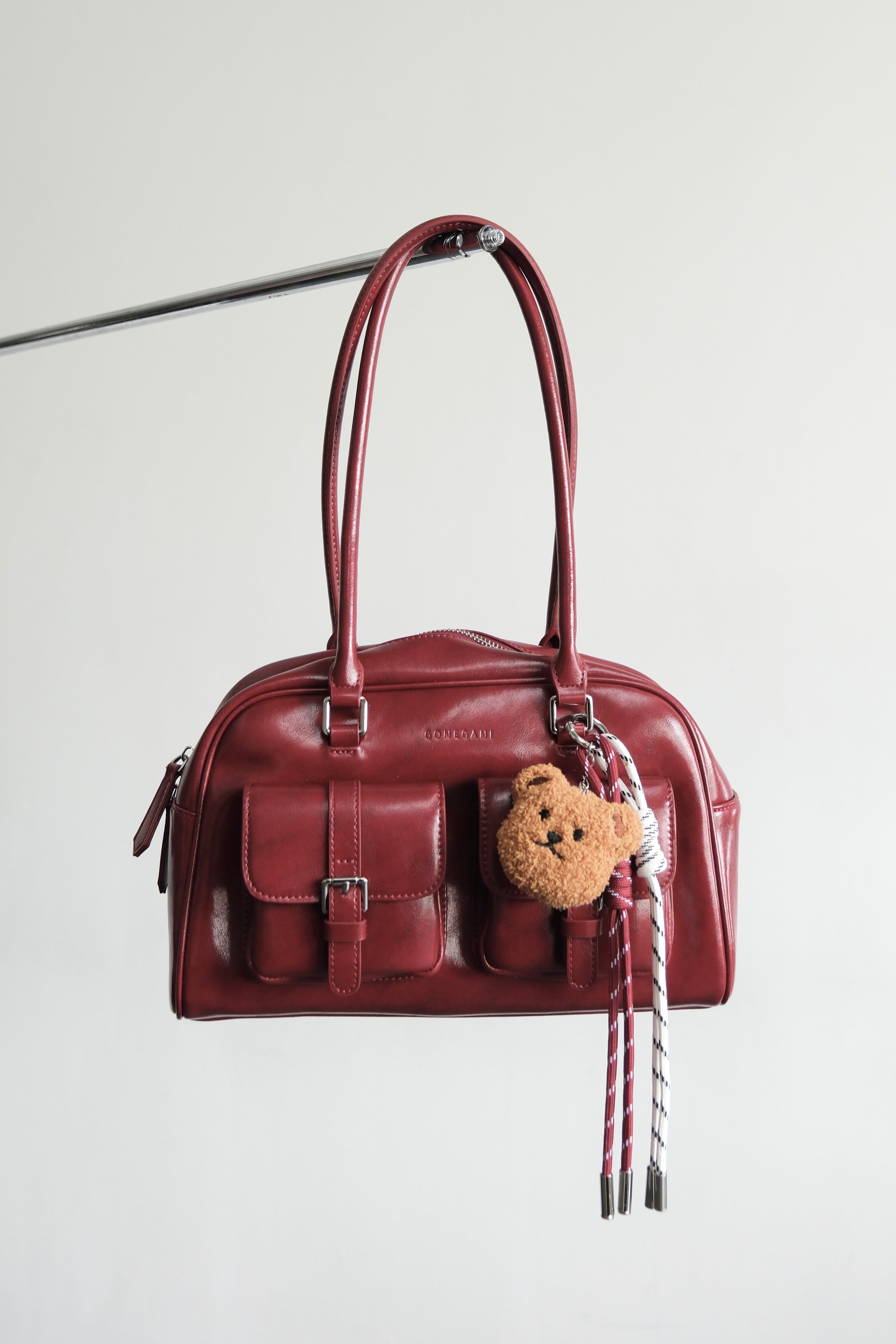 Camari Bag - Tas Bahu Wanita free Charm Bahan Real Leather