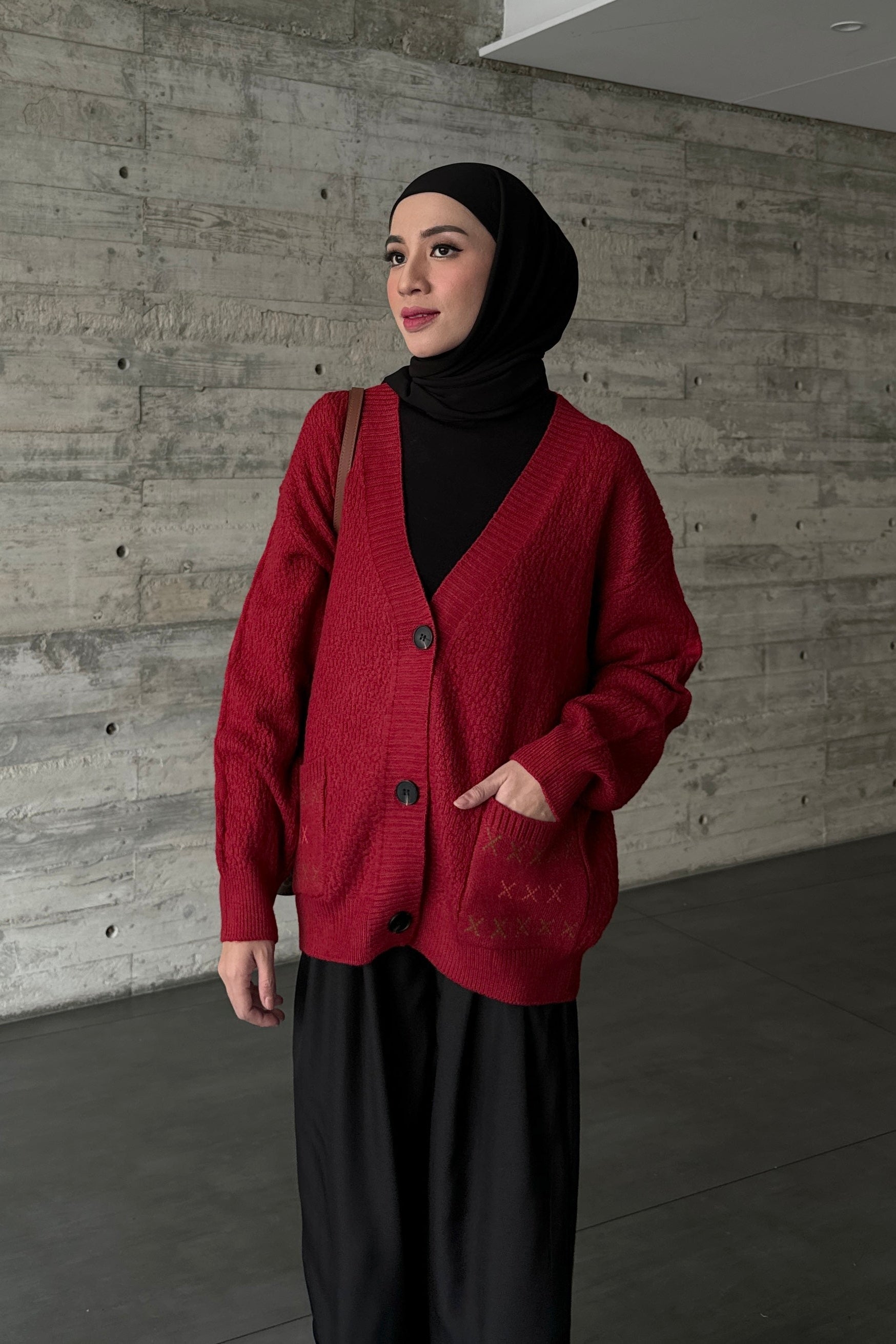 Case Cardy - Cardigan Wanita Knit Halus Premium