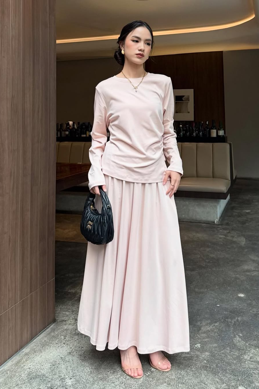 Seruni Set - Atasan Bawahan Simple Bahan Cotton Tencel HQ