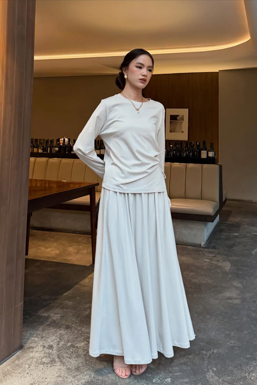 Seruni Set - Atasan Bawahan Simple Bahan Cotton Tencel HQ