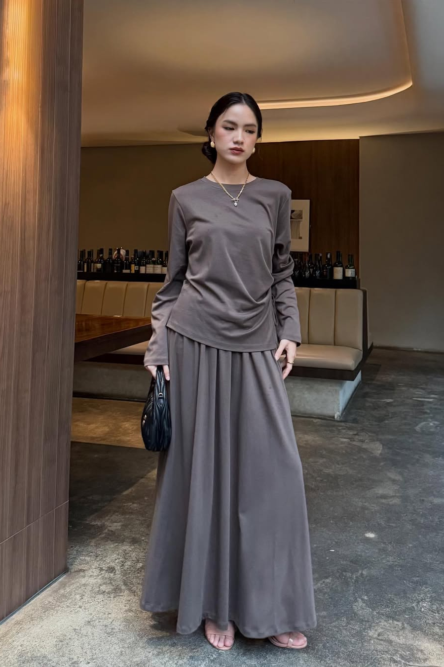 Seruni Set - Atasan Bawahan Simple Bahan Cotton Tencel HQ