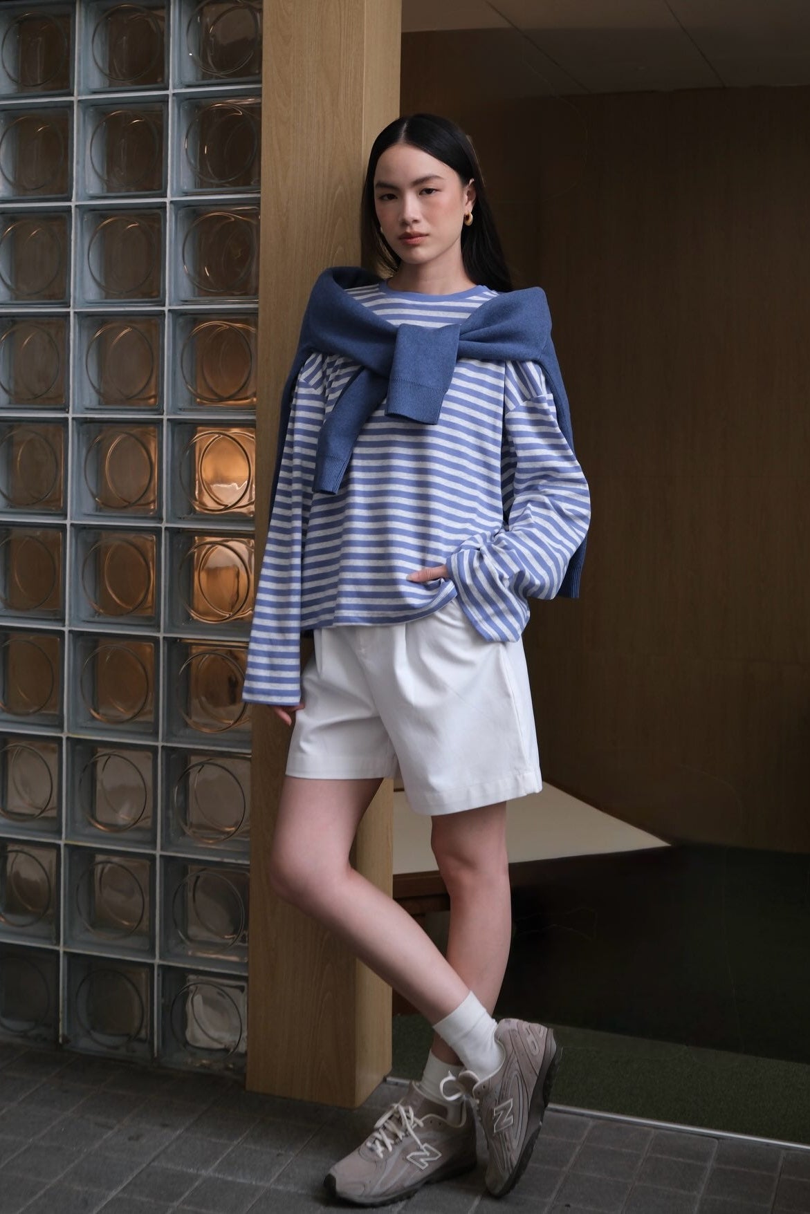 Riviera Long Sleeved Tee - Kaos Lengan Panjang Wanita Gaya Resort Casual Premium
