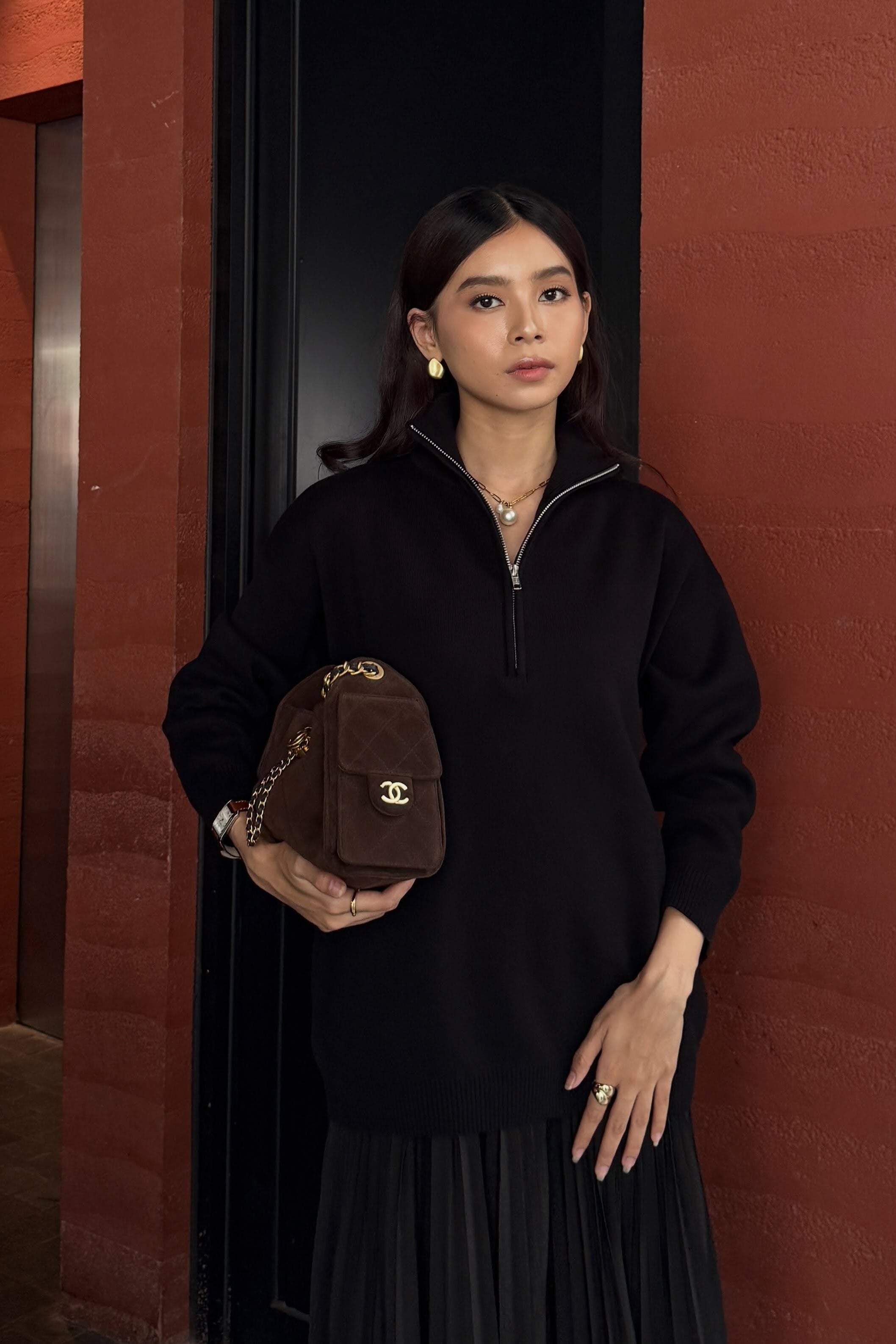 Alpine Knit Sweater - Sweater Rajut Tebal Wanita Gaya Resort Winter Premium