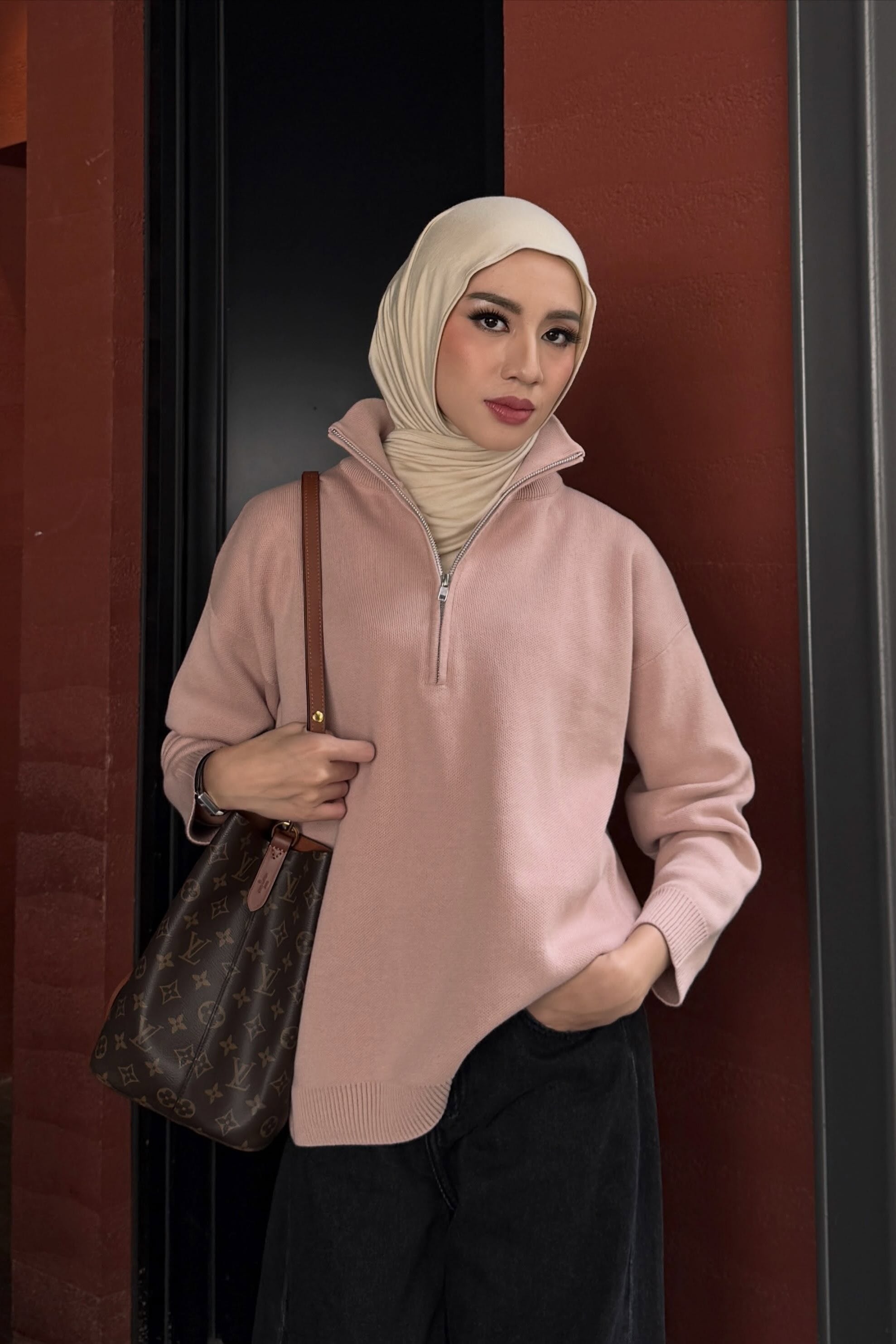 Alpine Knit Sweater - Sweater Rajut Tebal Wanita Gaya Resort Winter Premium