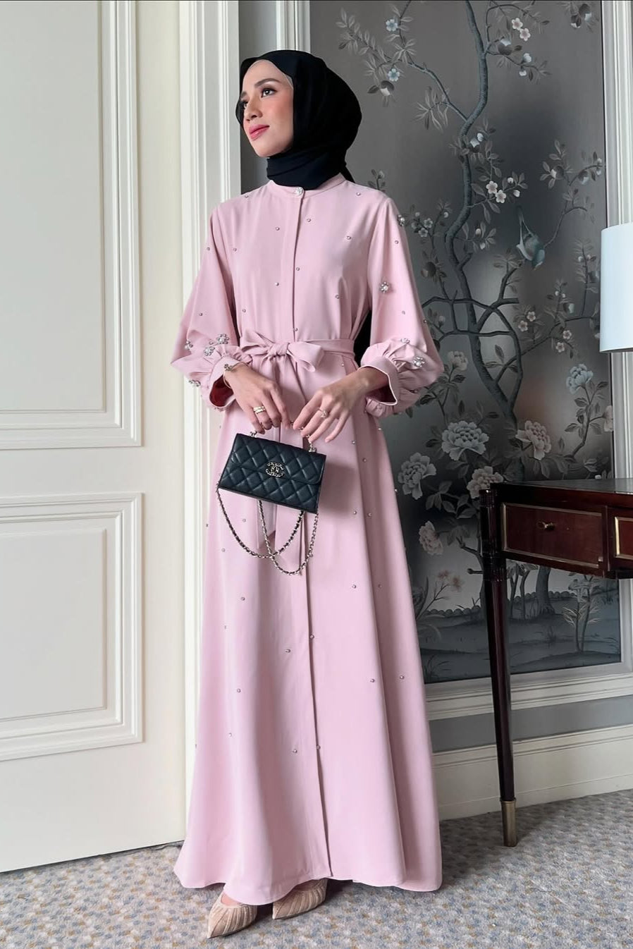 Luma Dress - Dress Manik Manik Bahan Soft Crepe