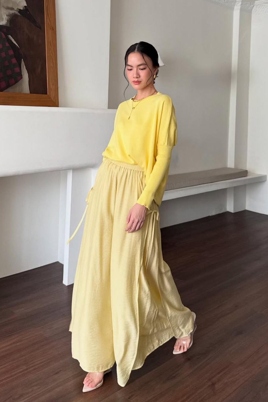 Thalia Cullote - Bawahan Wanita Nyaman Elegant Dengan Aksen Tali