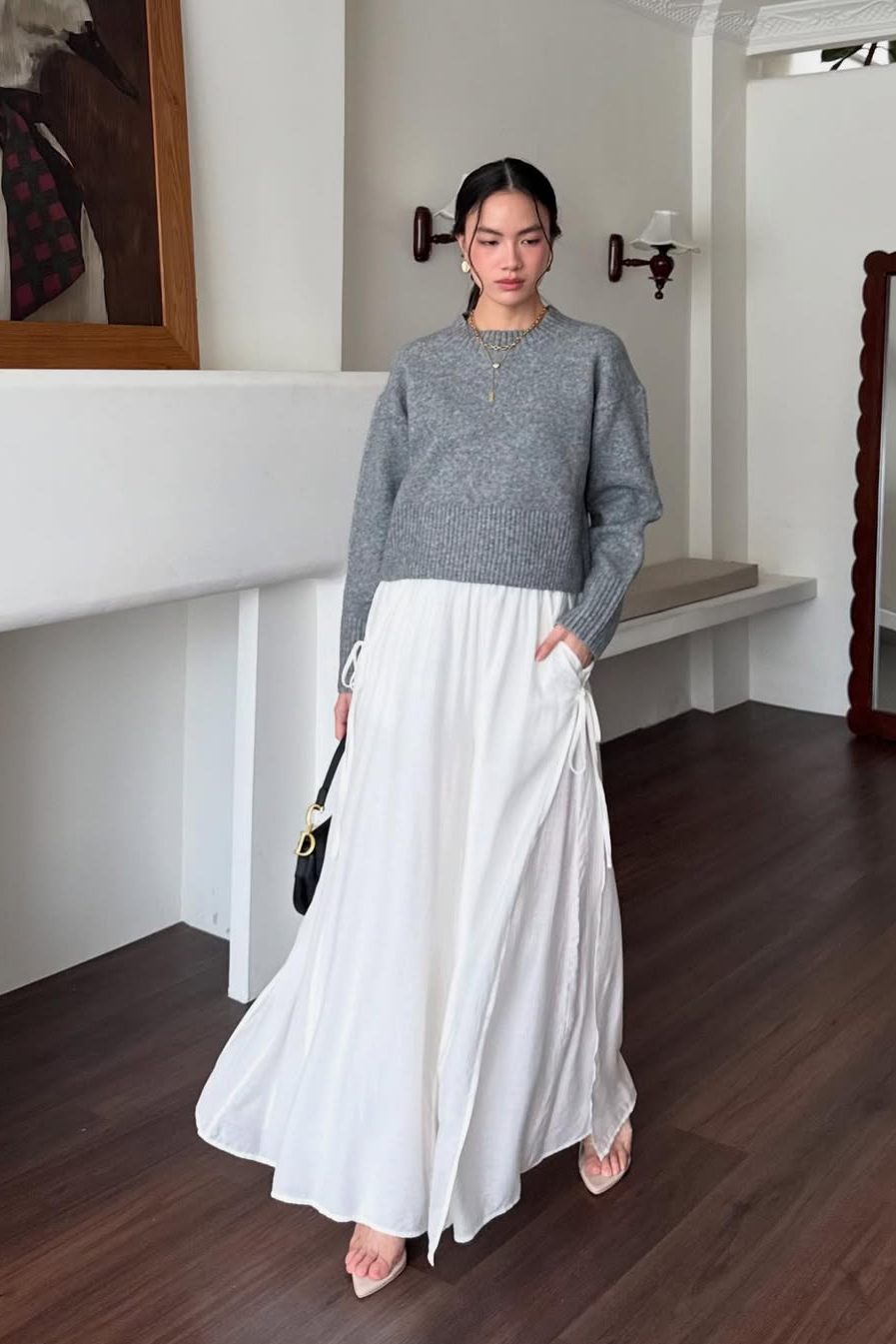 Thalia Cullote - Bawahan Wanita Nyaman Elegant Dengan Aksen Tali