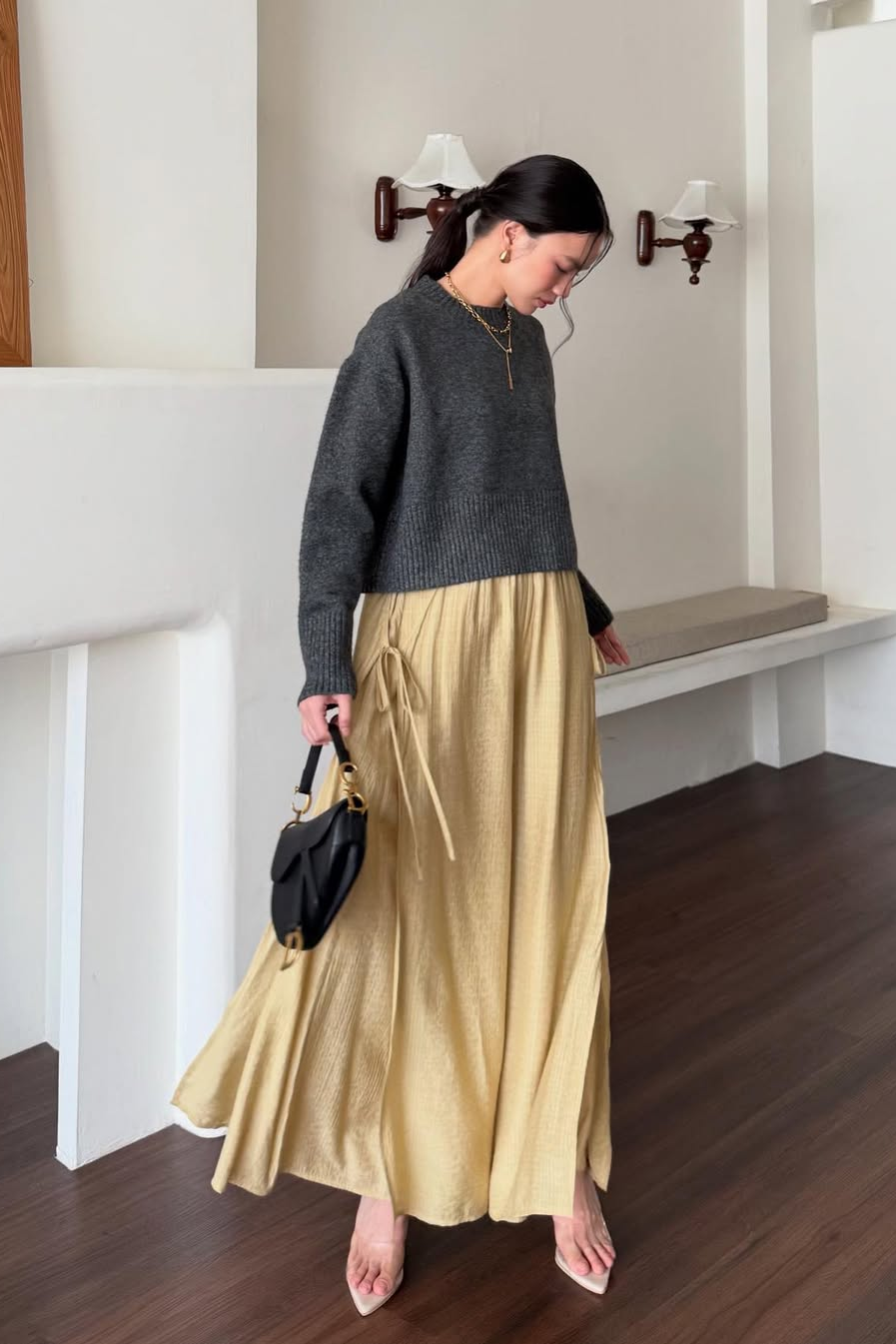 Thalia Cullote - Bawahan Wanita Nyaman Elegant Dengan Aksen Tali