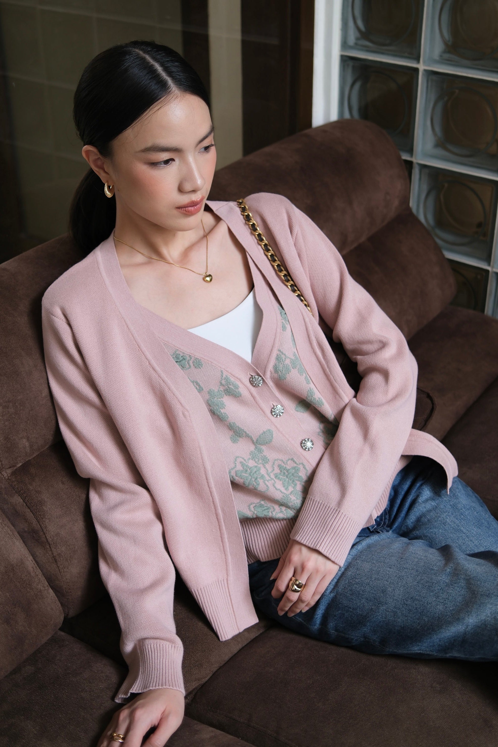 Twinset Knit Cardy – Premium Knit Cardigan Set