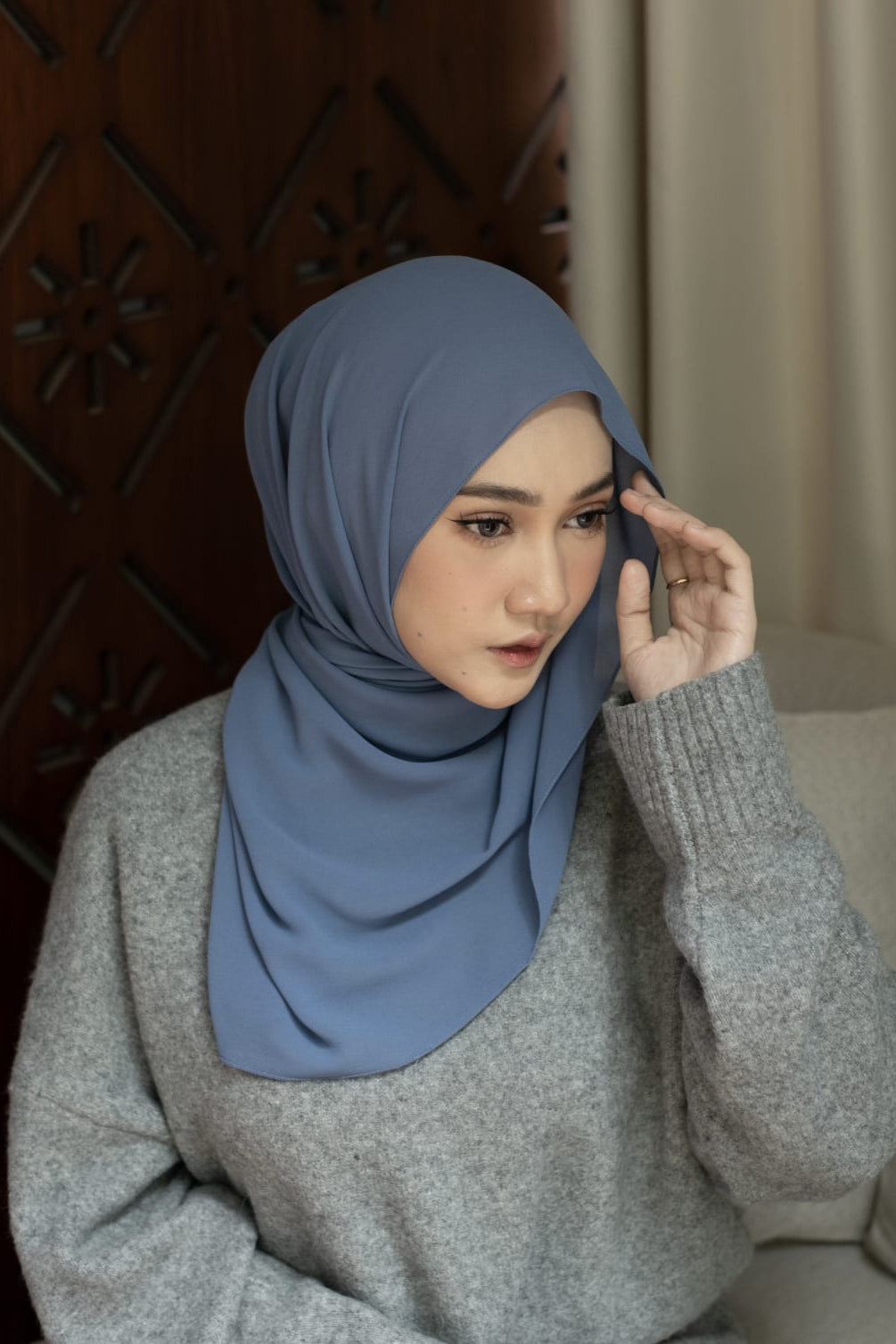 Bawal Shawl - Pashmina Basic Polos Stylish Bahan Cerruty