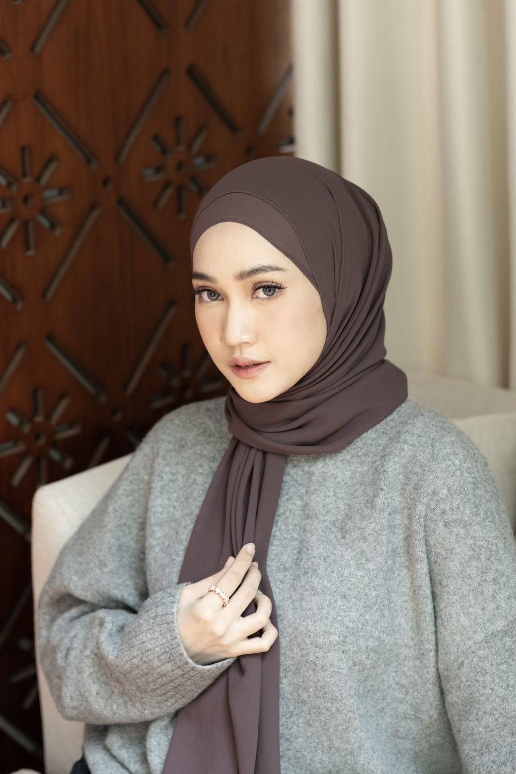 Bawal Shawl - Pashmina Basic Polos Stylish Bahan Cerruty