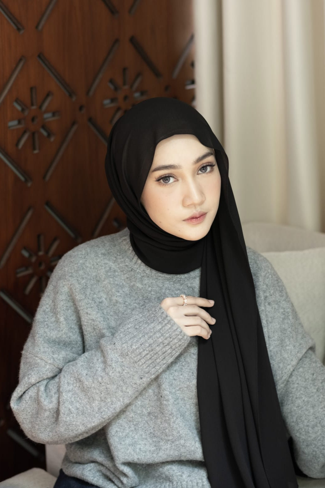 Bawal Shawl - Pashmina Basic Polos Stylish Bahan Cerruty