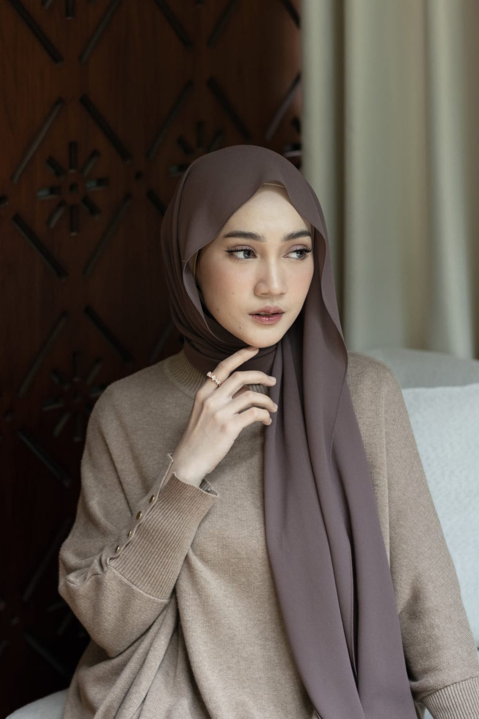 Bawal Shawl - Pashmina Basic Polos Stylish Bahan Cerruty