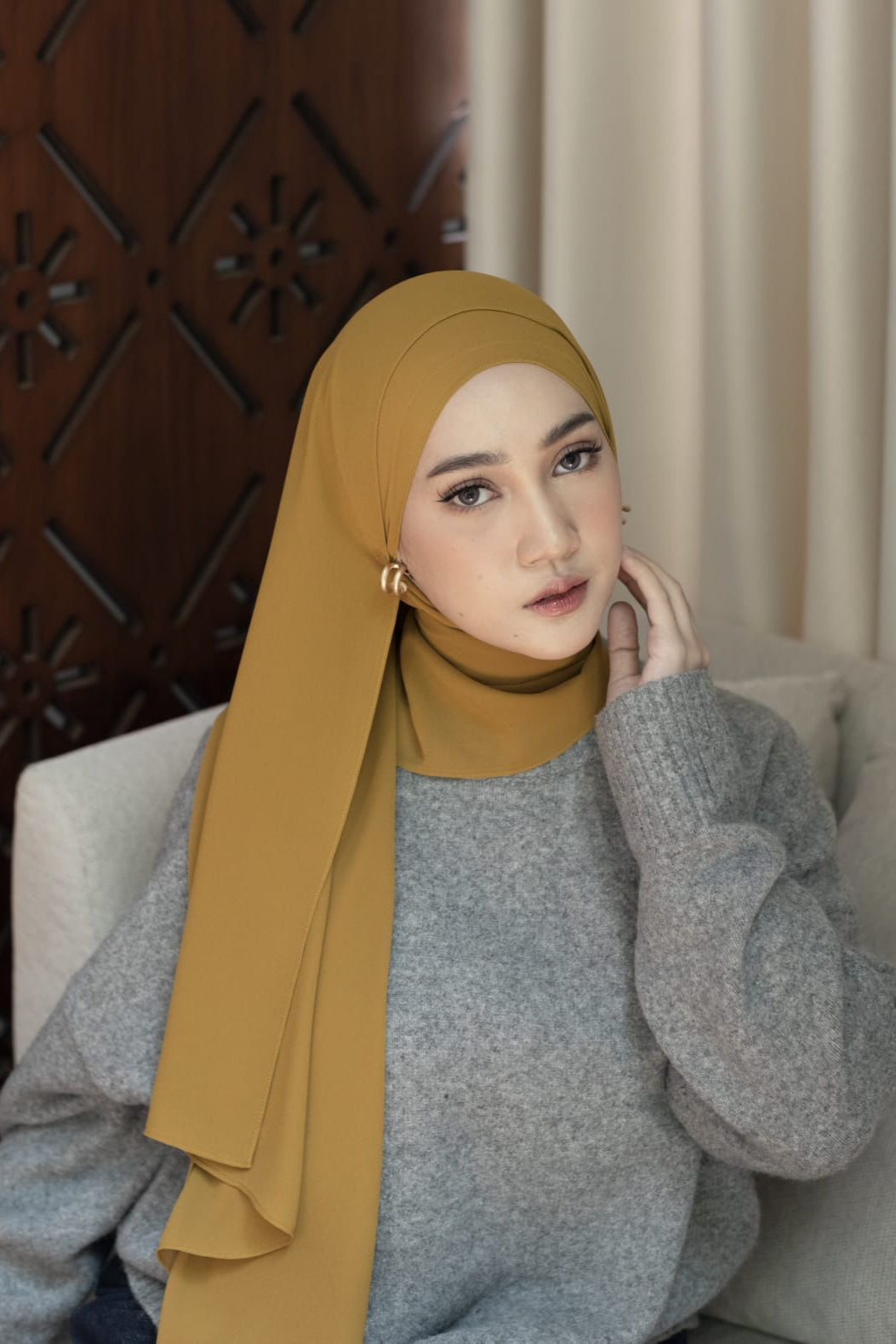 Bawal Shawl - Pashmina Basic Polos Stylish Bahan Cerruty