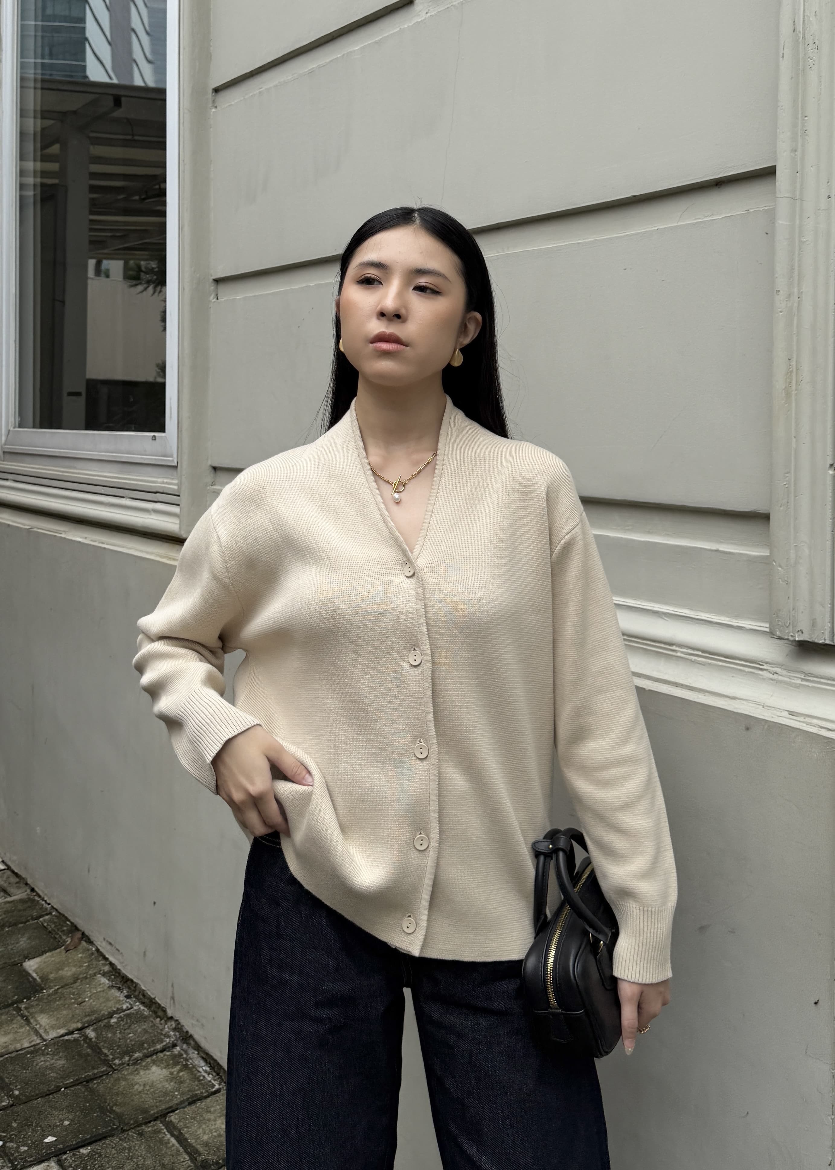 Gueny Cardy - Cardigan Wanita Bahan Knit Premium
