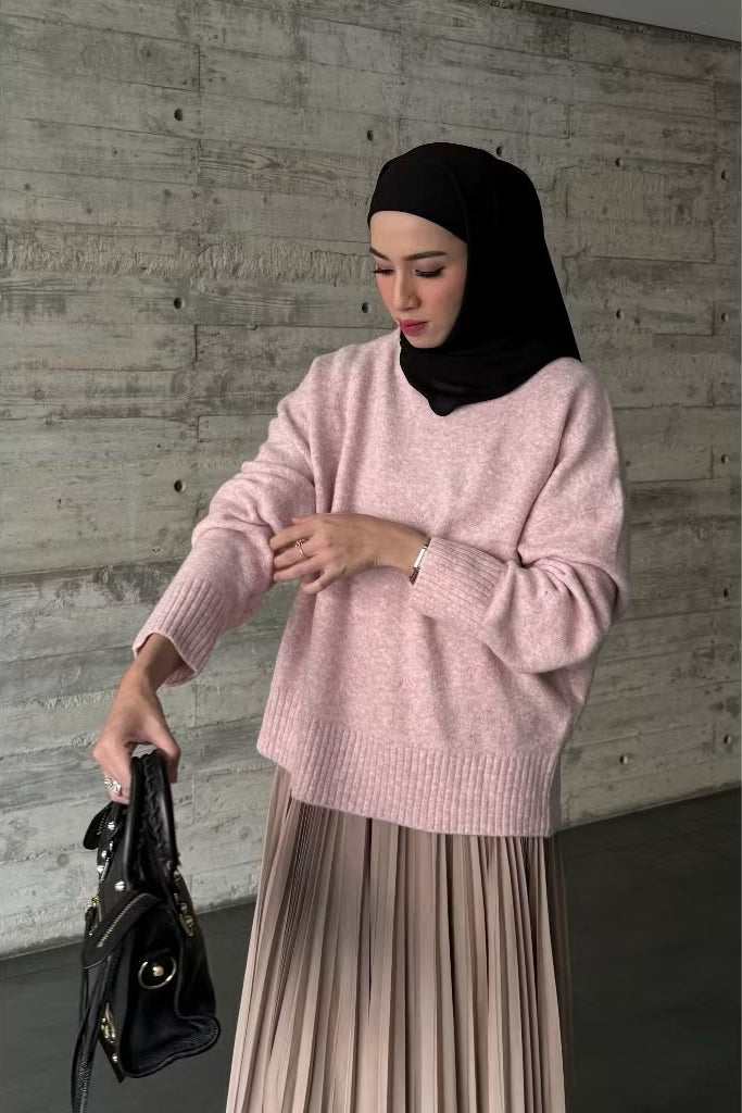 Aigo Sweater - Atasan Sweater Bahan Wool Wanita