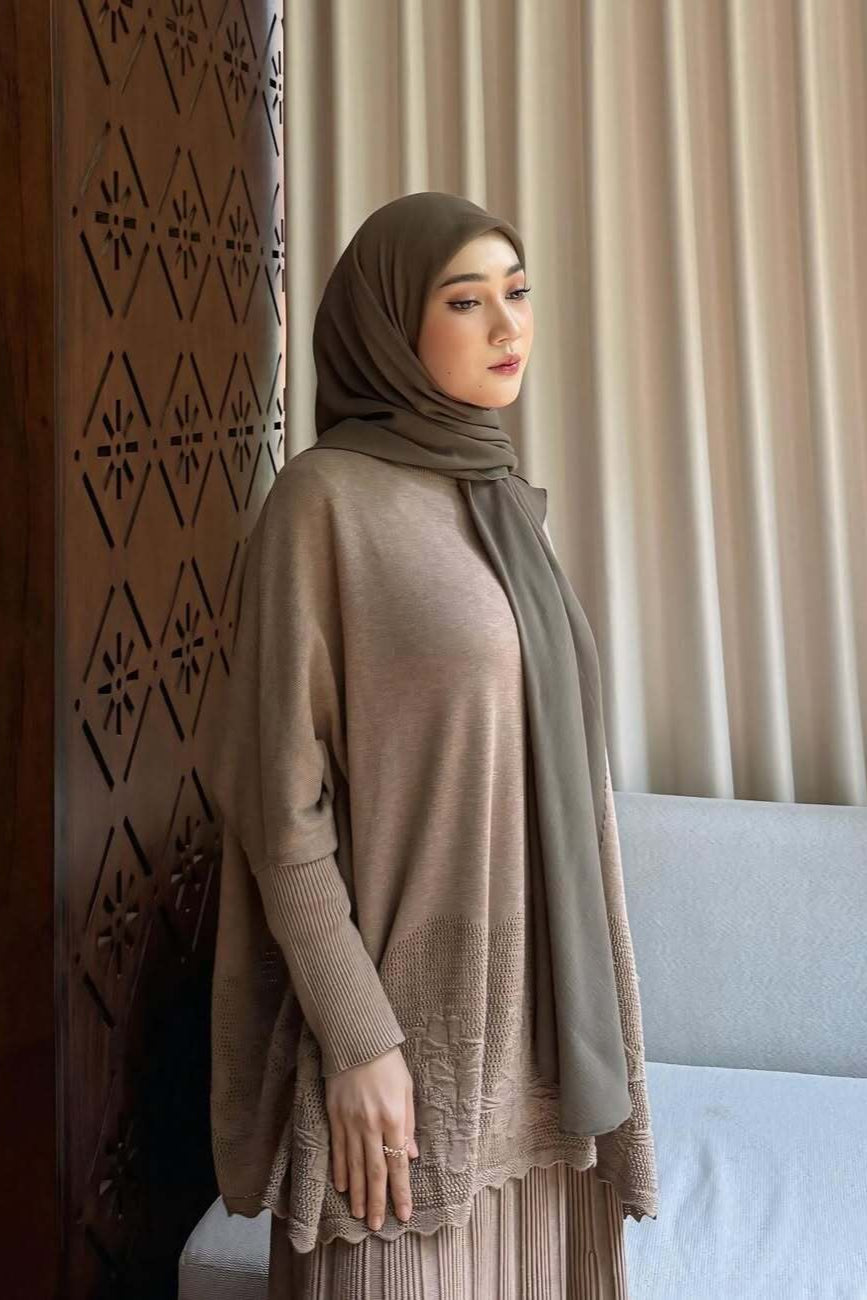 Hijab Square Oval Shawl - Hijab Pashmina Bahan Voal